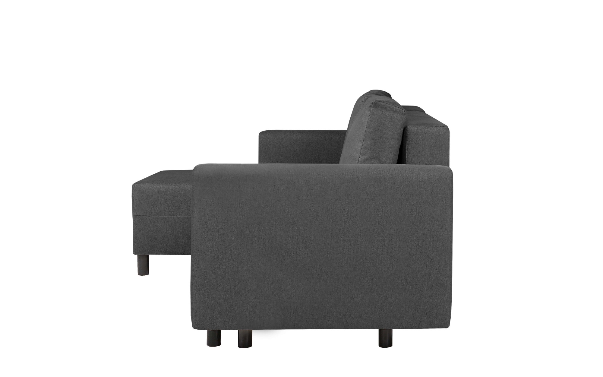 INOSIGN Ecksofa »GLENOE Schlafsofa mit Bettkasten, Recamiere beidseitig montierbar«, L-Form, Masse B/T/H: 230/135/84,5 cm, Velvet & Struktur weich