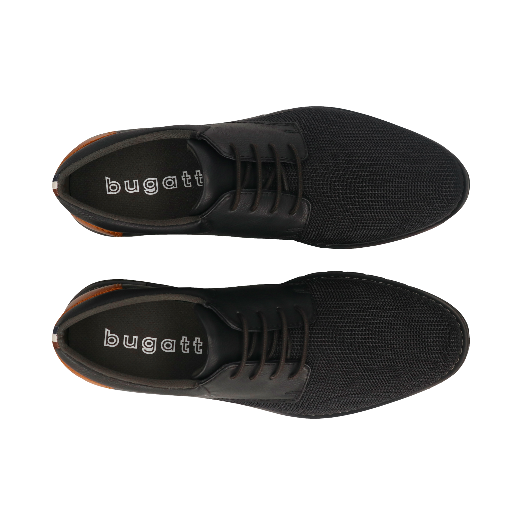 bugatti Schnürschuh  Blockabsatz, Businessschuh, Abendschuh mit Logoprägung