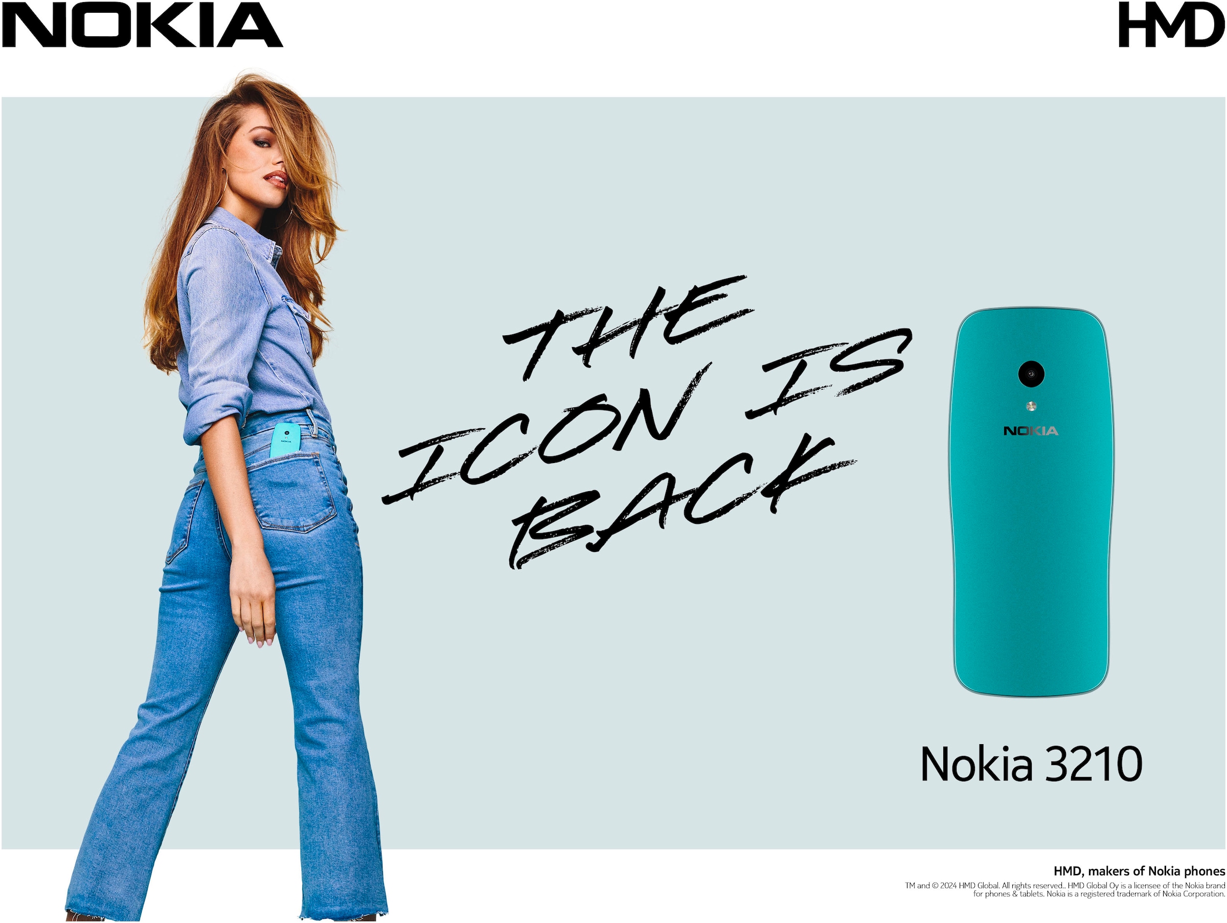 Nokia Téléphone portable »3210« scuba blue