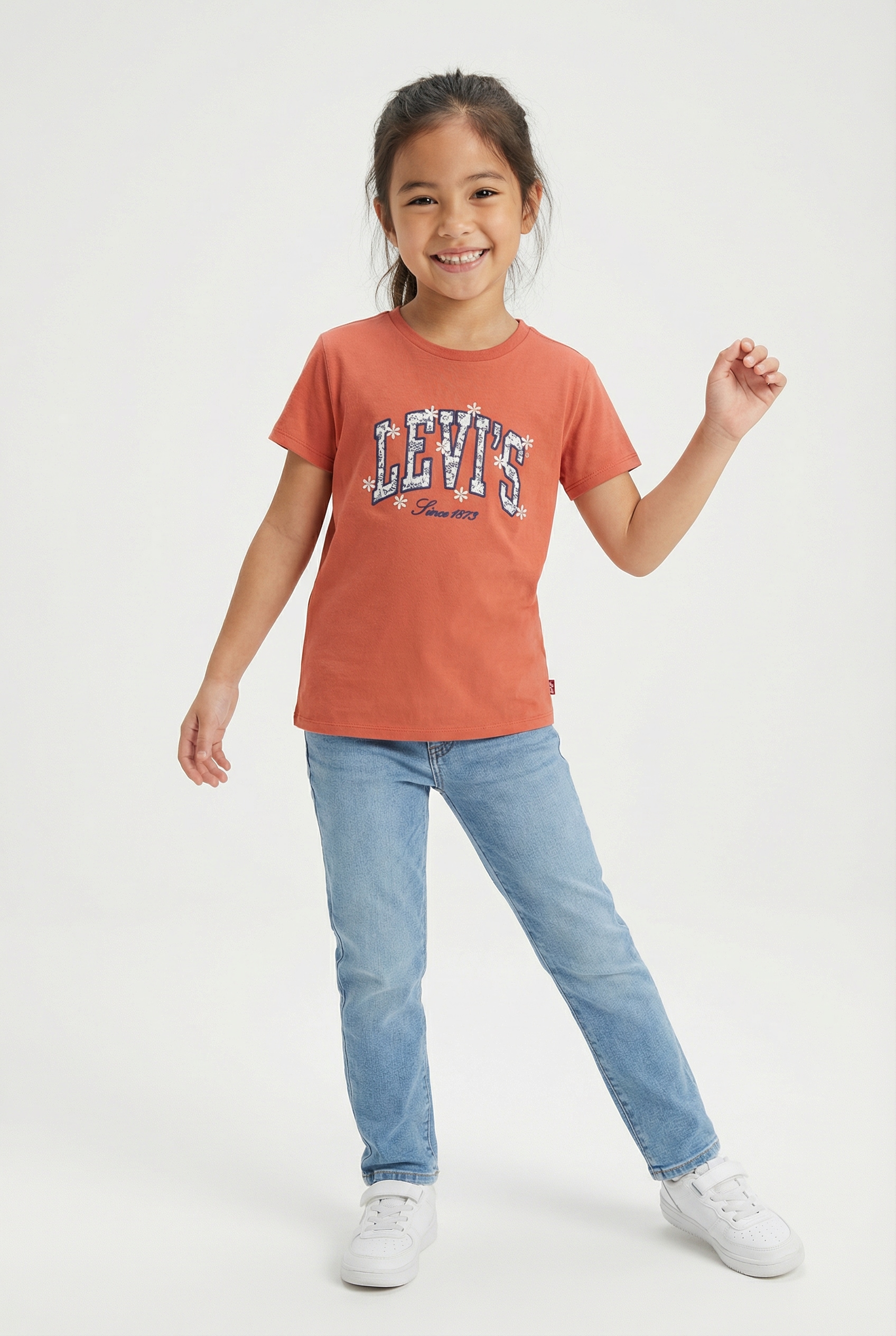Levi's® Kids T-shirt »LVG LEVIS CHAMBRAY APPLIQUE TO« for Girls, mit Logo-Stickerei