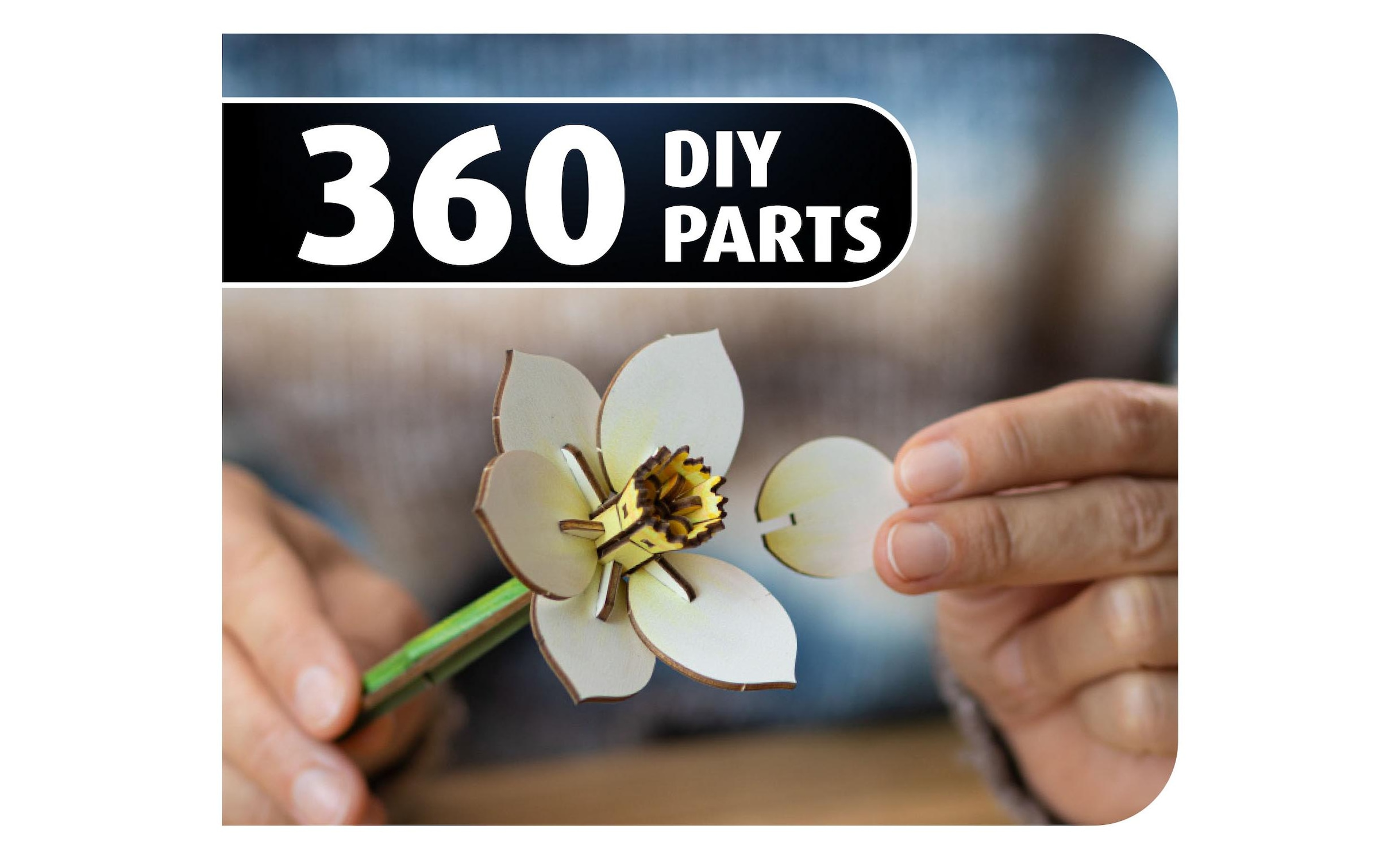 Revell® Modellbausatz »Blossom Festival Holzblumenstrauss mit Vase und Duft« 363 Stk. tlg.