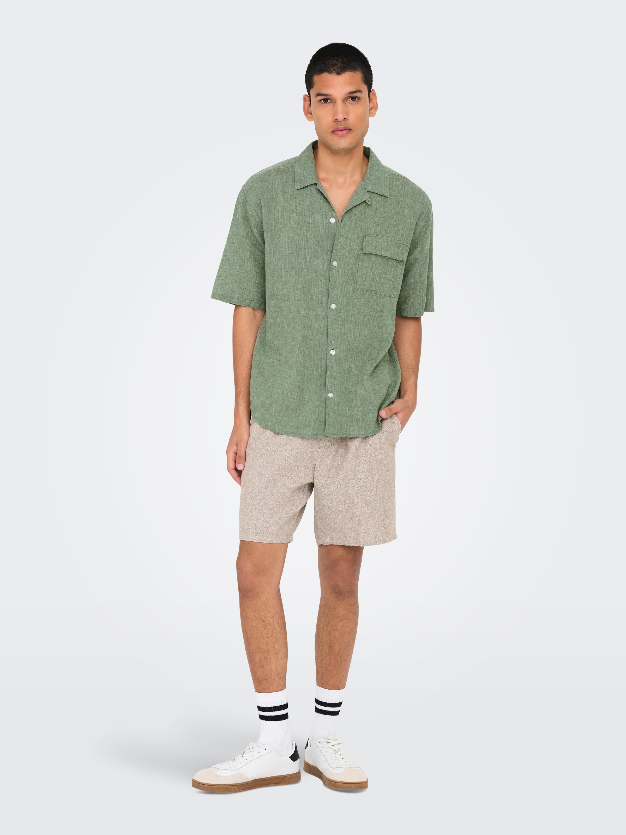 ONLY & SONS Kurzarmhemd »ONSCAIDEN LIFE RELAX SS RESORT 1PKT SHIR«
