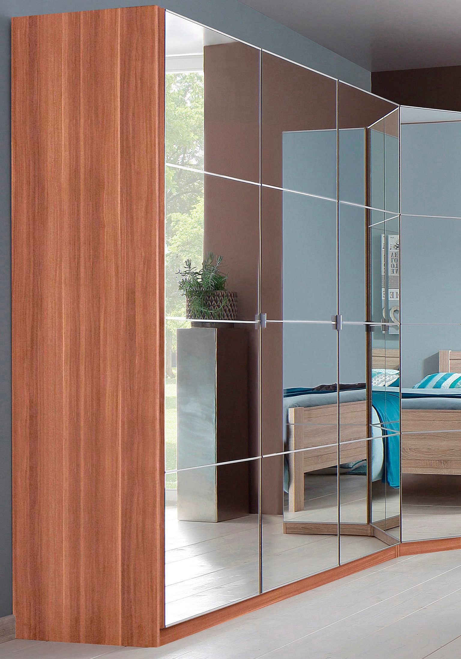 priess Kleiderschrank »Malaga«, mit Spiegelfront