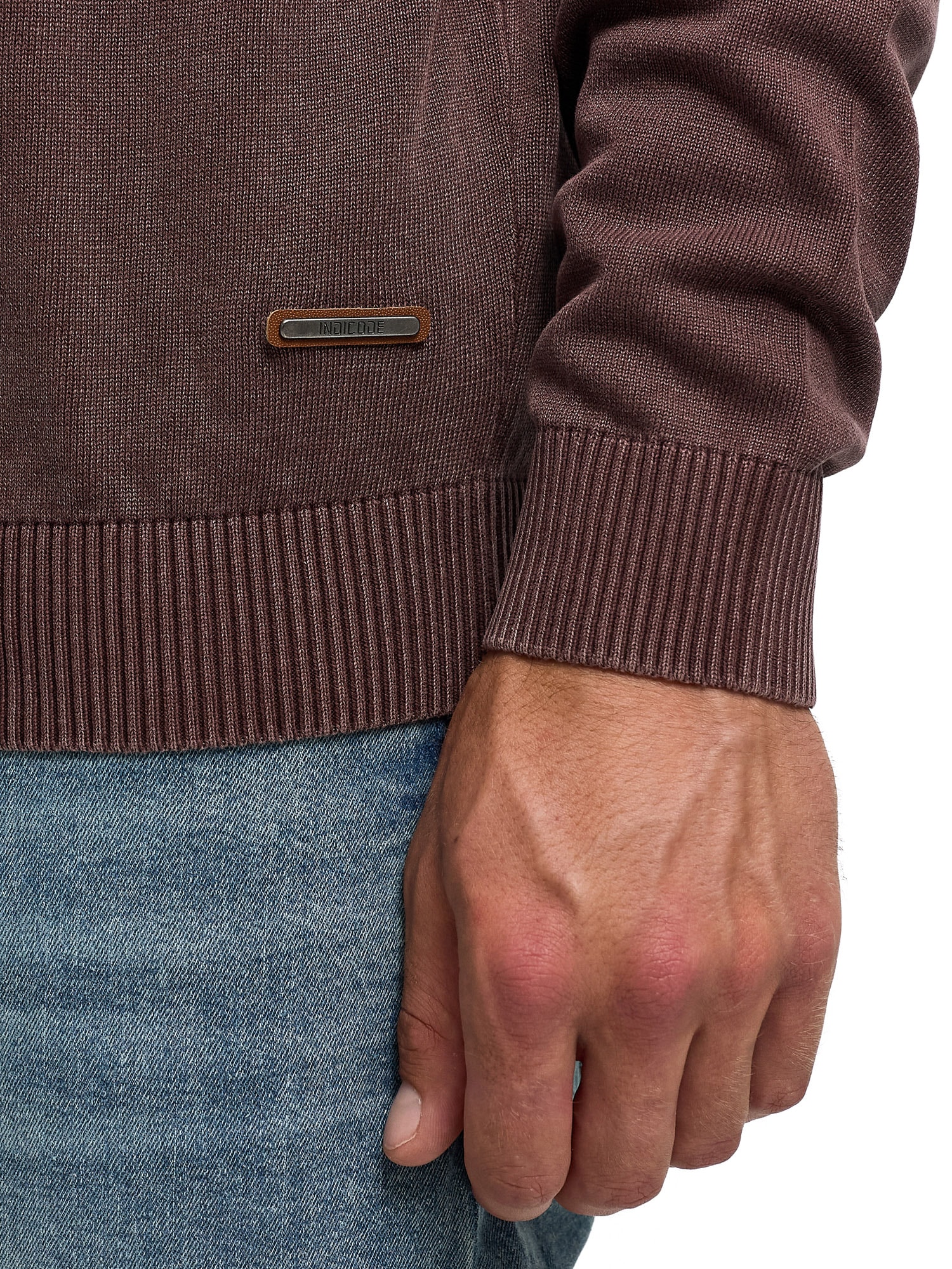 Indicode Veste en tricot »INArkmill cardigan« coton, coupe régulière
