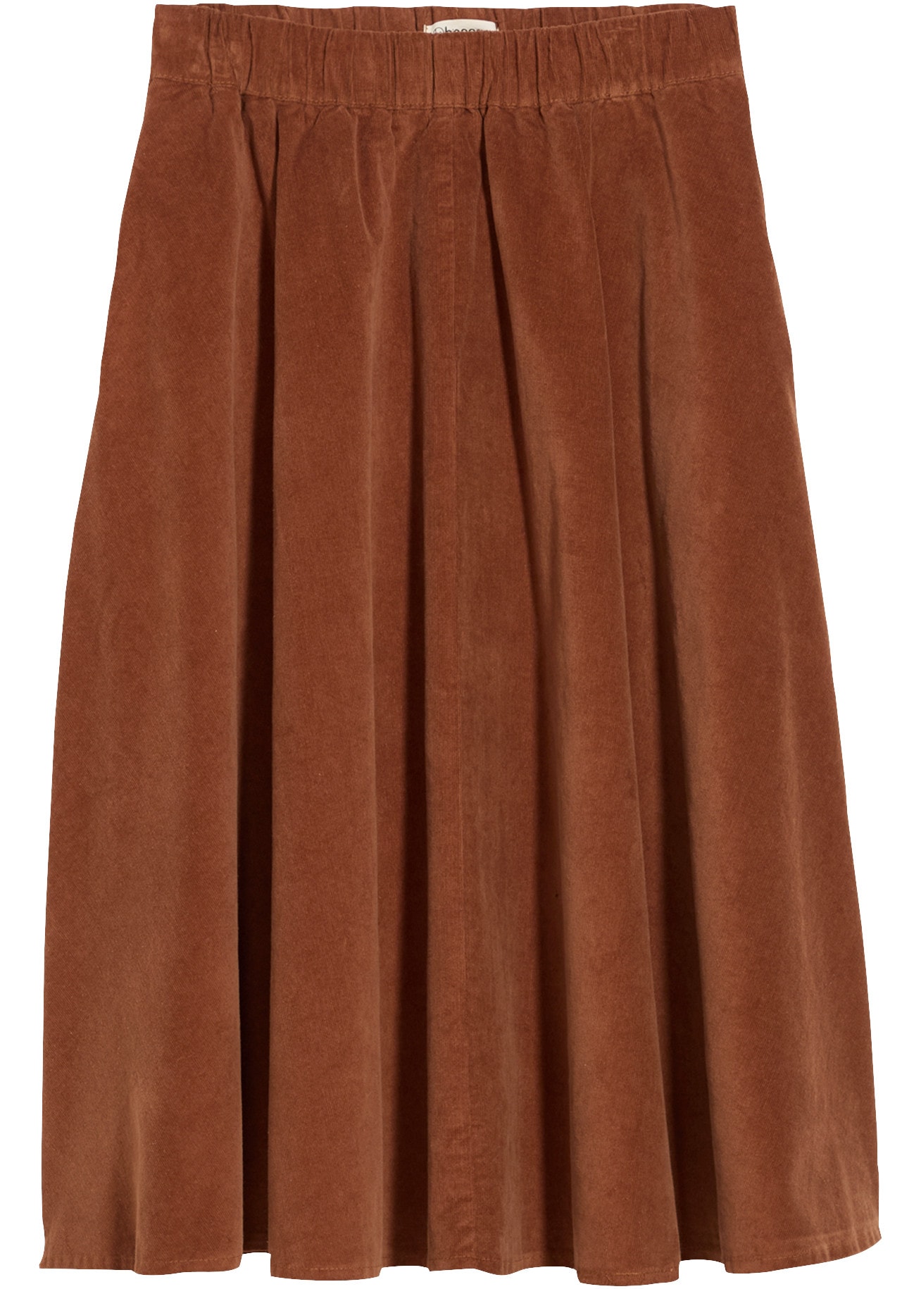 bonprix Jupe en velours Coupe ample, avec ceinture élastique