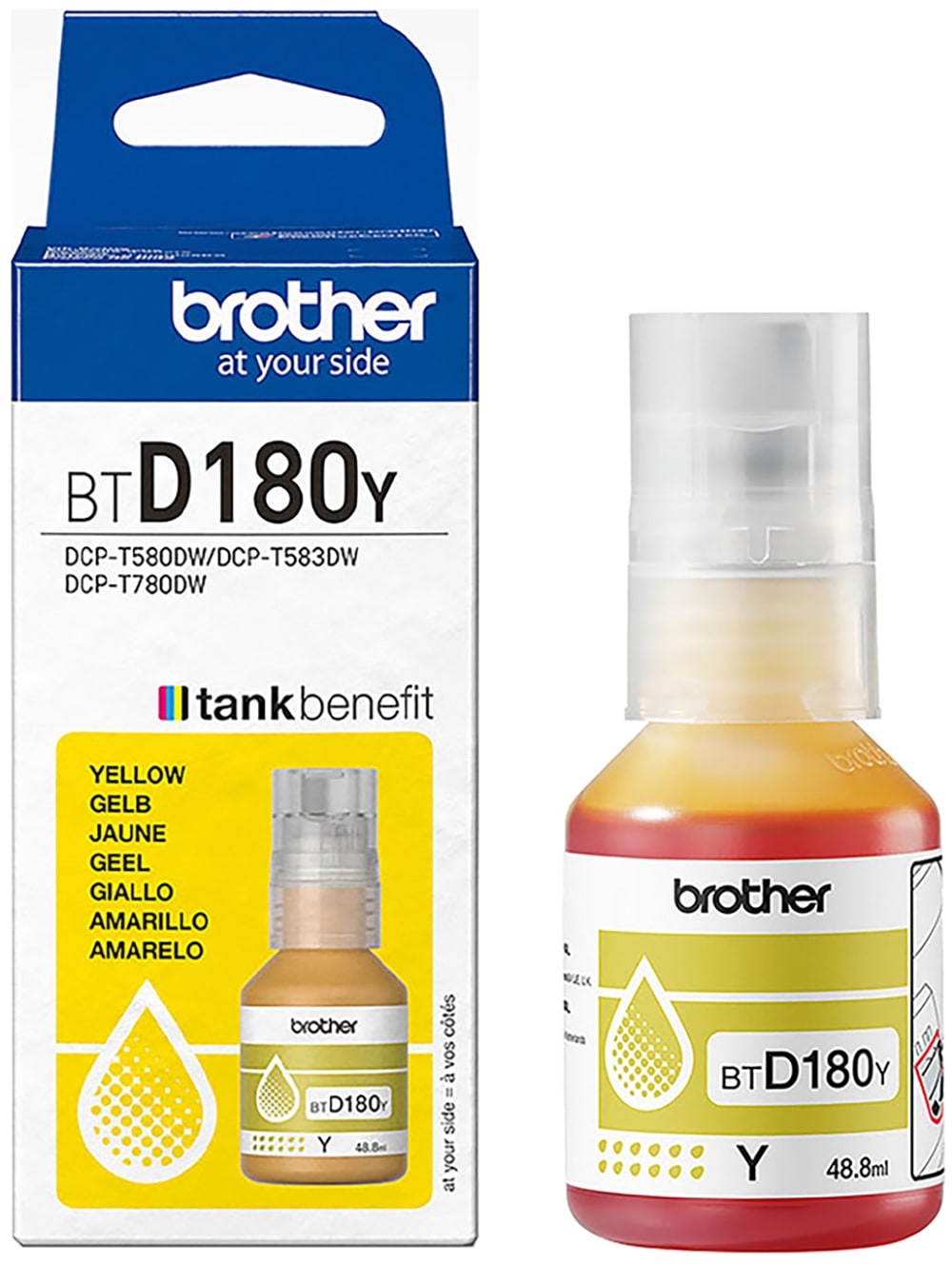Brother Encre de recharge »BTD180Y« für Brother