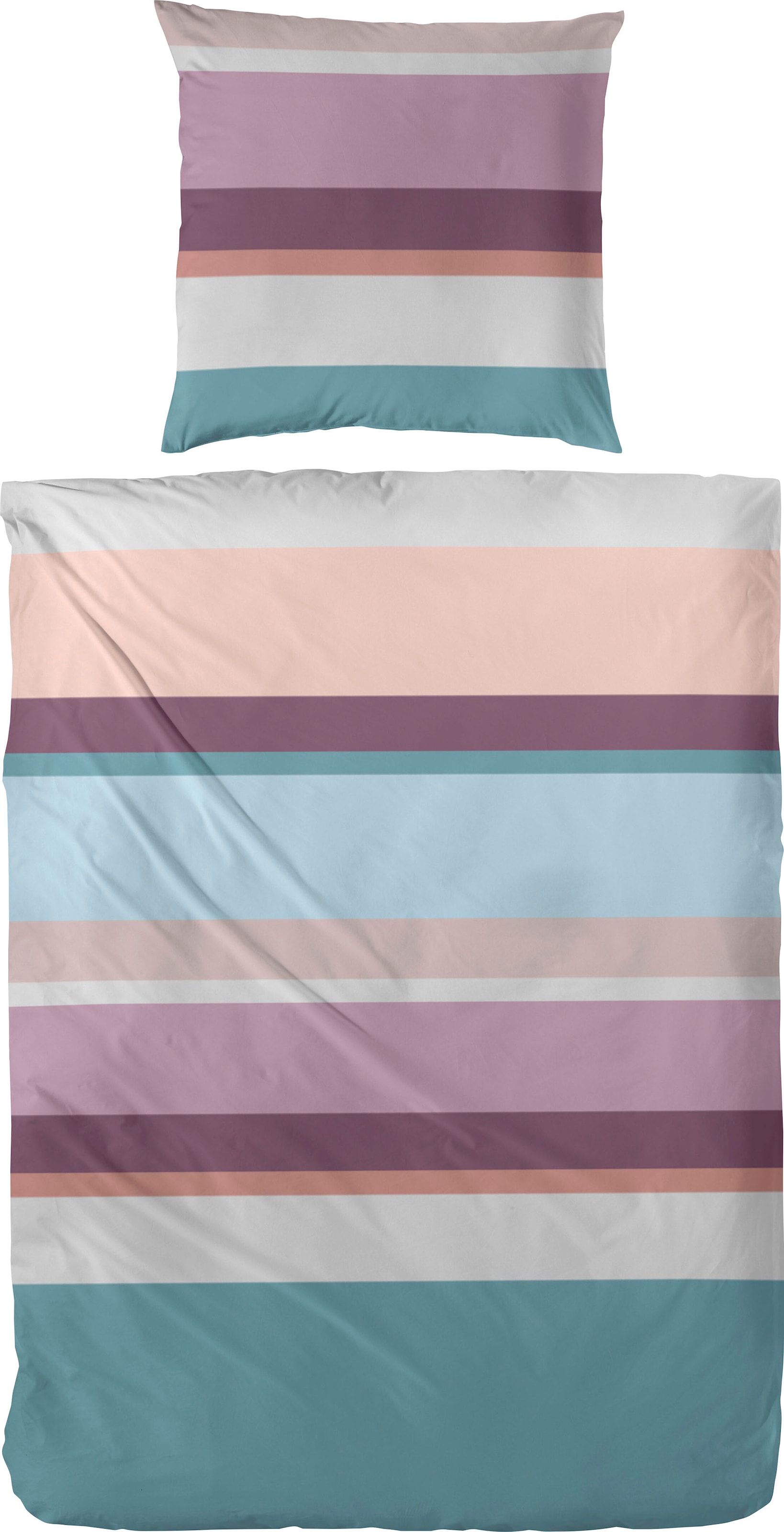 Bettwäsche »Heavy Stripe«, (2 tlg.), mit modernen Streifen in frischen Farben
