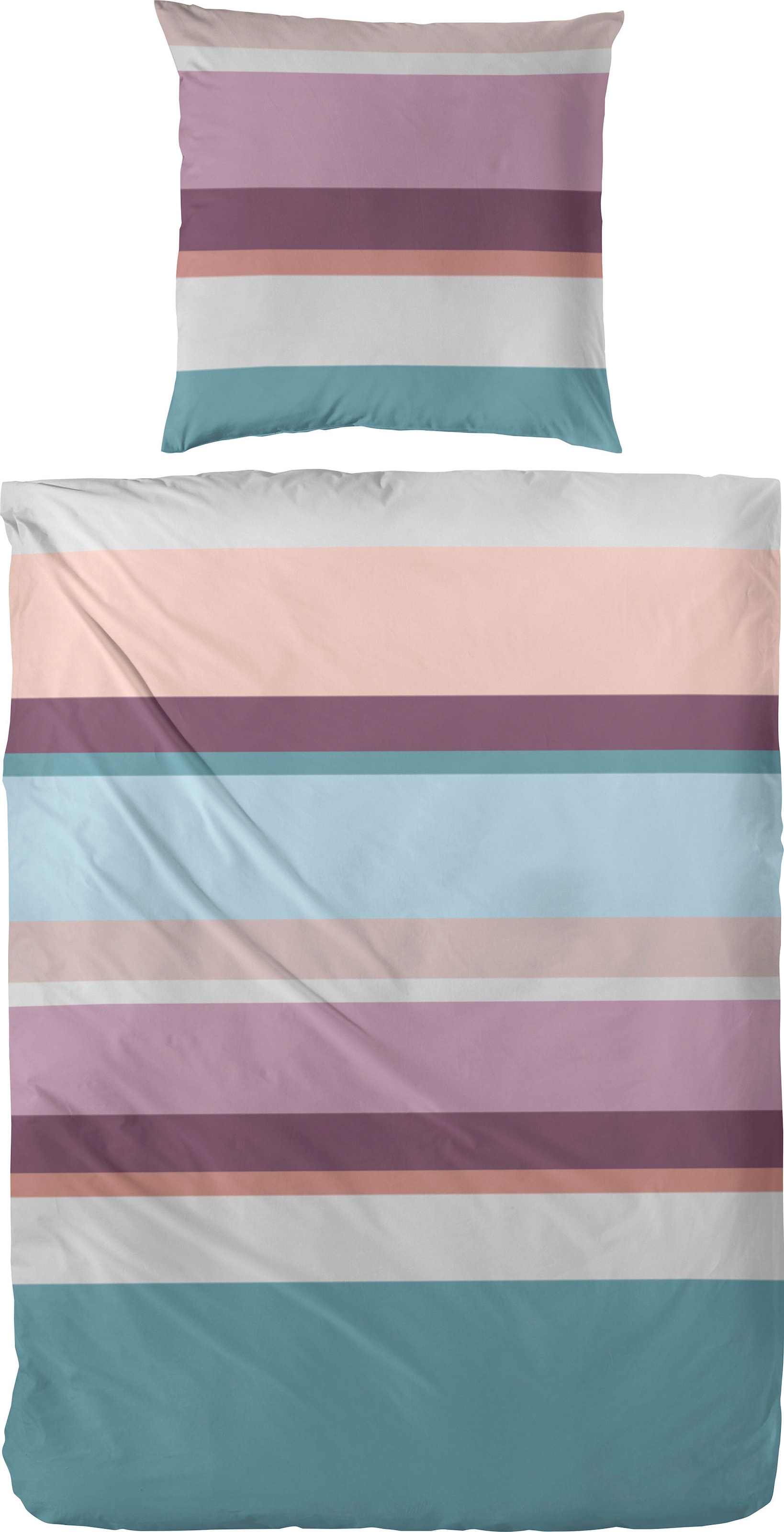 Image of Primera Bettwäsche "Heavy Stripe" 2 Stk. mit modernen Streifen in frischen Farben