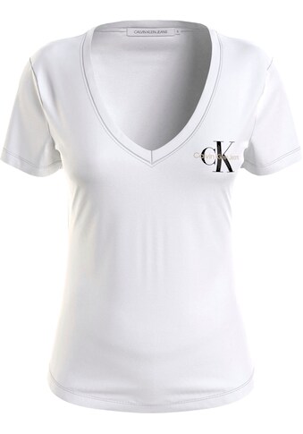 Calvin Klein Jeans V-Shirt »MONOGRAM LOGO SLIM V-NECK TEE«, mit Calvin Klein Jeans... kaufen