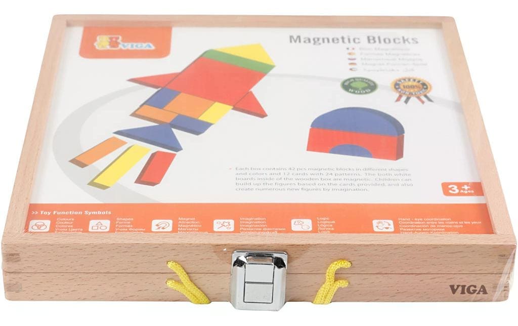 Viga® Holzspielzeug Lernspielzeug »Magnetisches Activity Set«