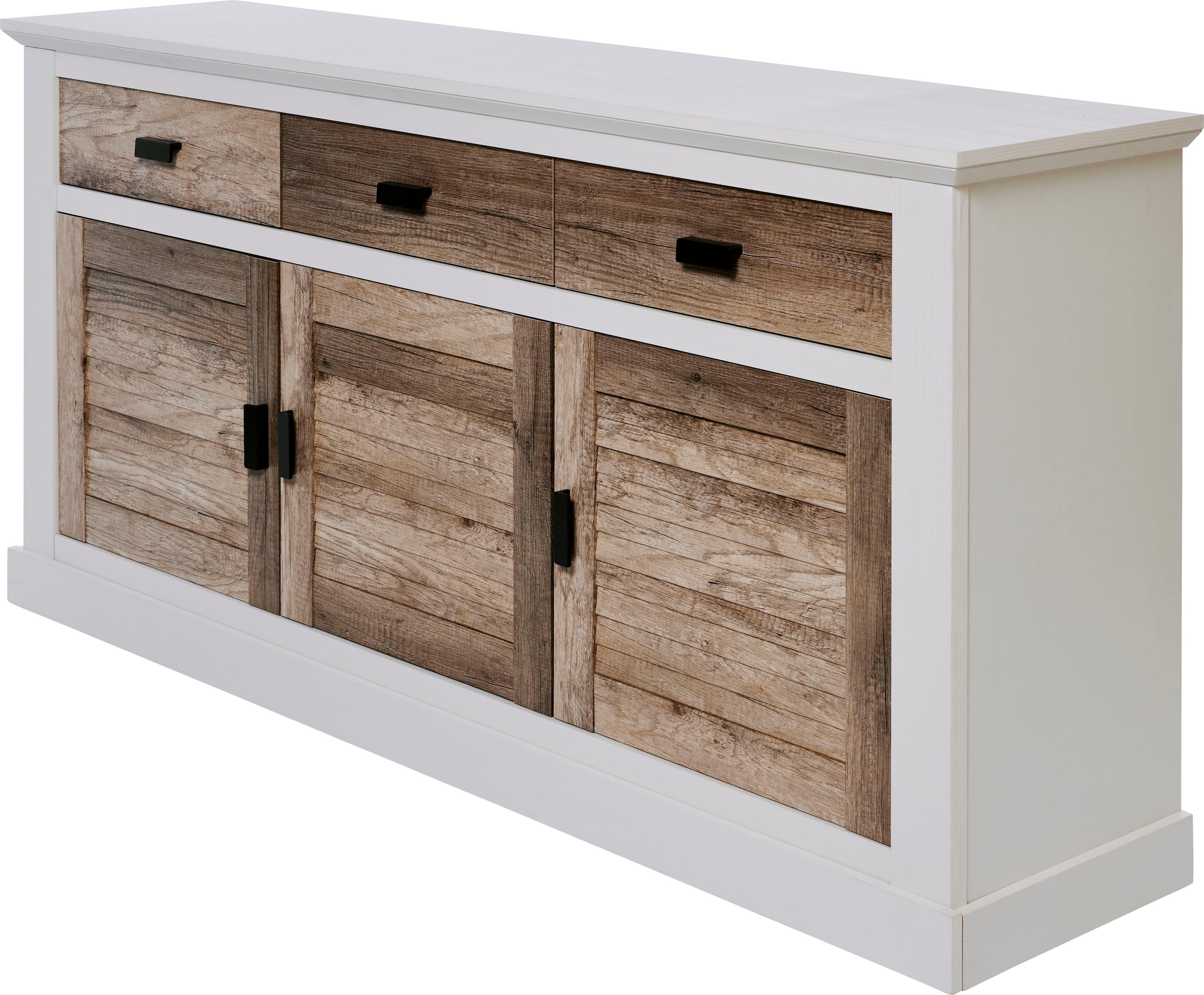 Jahnke Sideboard »HAMPTON SB 160« 1 Stk. tlg. Sideboard, Landhausstil, 3 Schubladen und 3 Türen, Breite ca. 160 cm