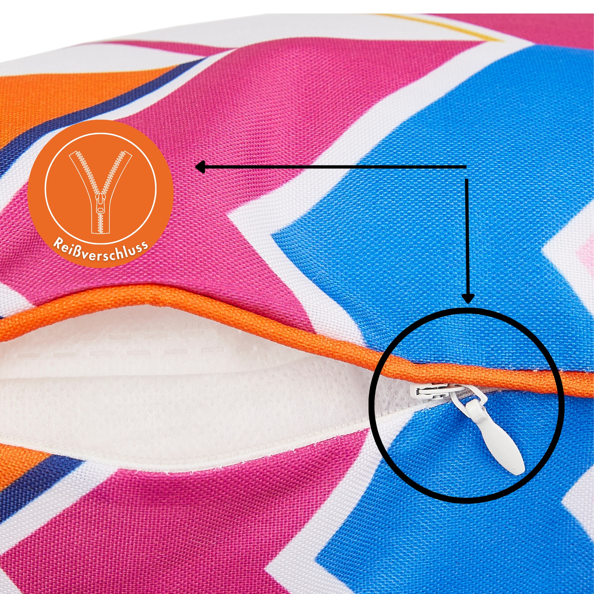 Andiamo Dekokissen »Helia, Kissenhülle mit Füllung« Sofakissen, modernes Design, eckig, 40x40, Outdoor geeignet