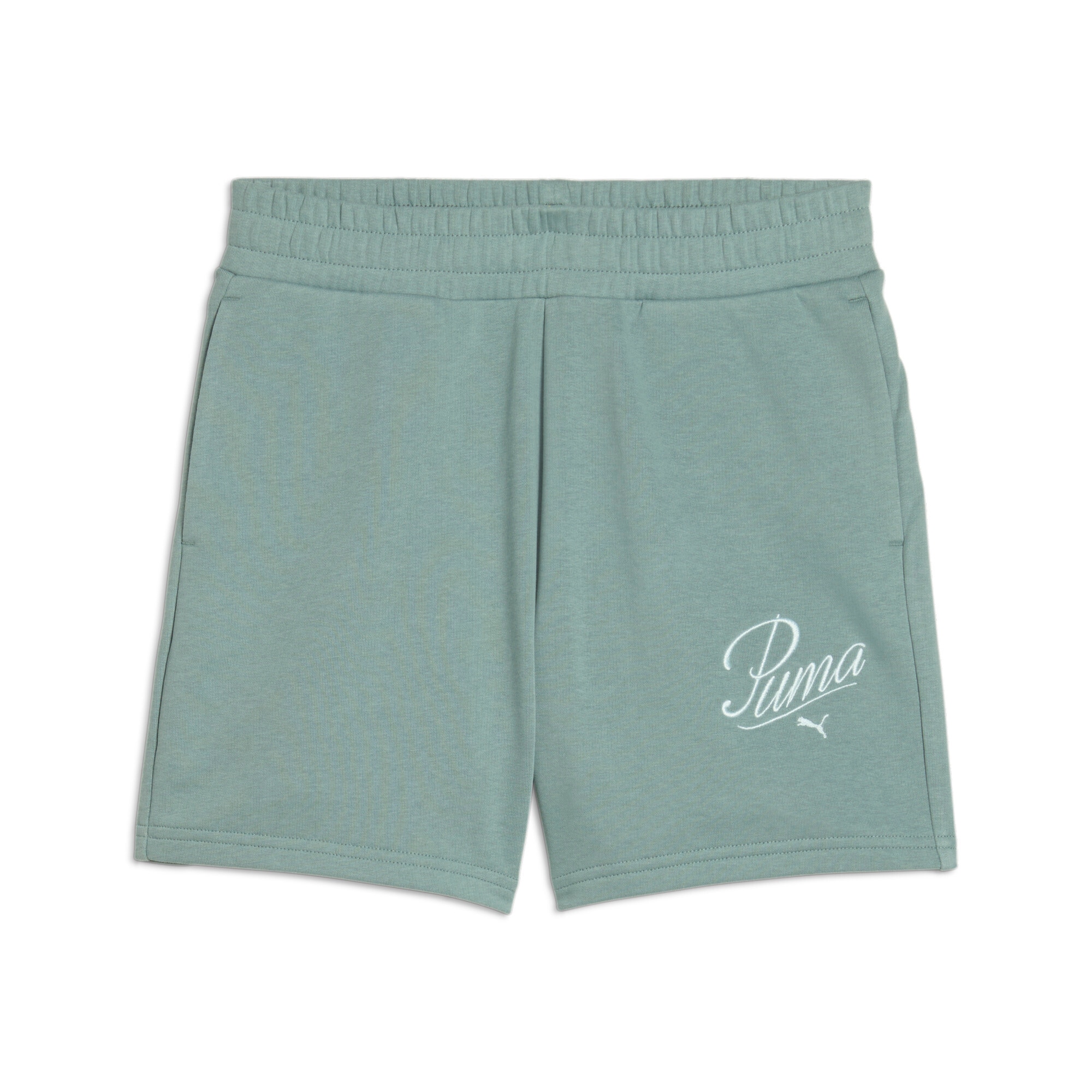 Image of PUMA Trainingsshorts "ESS SCRIPT HIGH-WAIST SHORTS 5"" sportlich, für vielseitige Aktivitäten, mit Eingrifftaschen