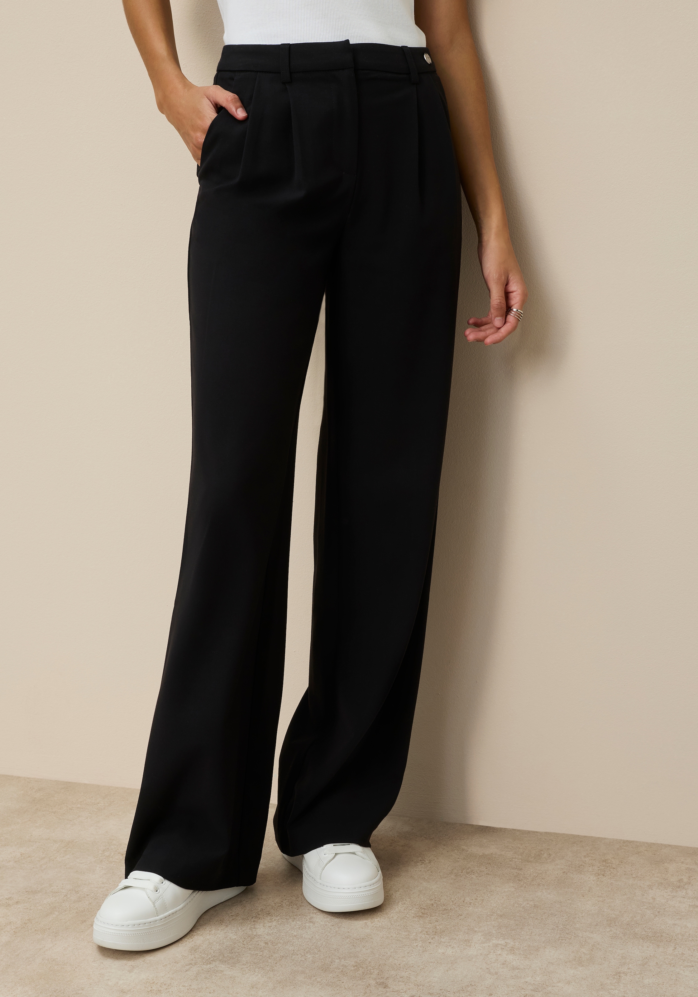 Image of Tamaris Anzughose "im modernem Look" mit weitem Bein