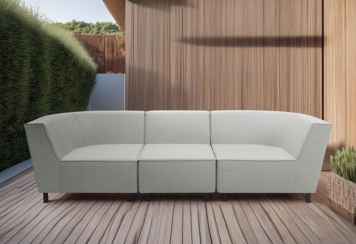 Image of DOMO collection 3-Sitzer "Sonna, individuell zusammenstellbar" Gartenlounge-Set oder Einzelelemente, Outdoor