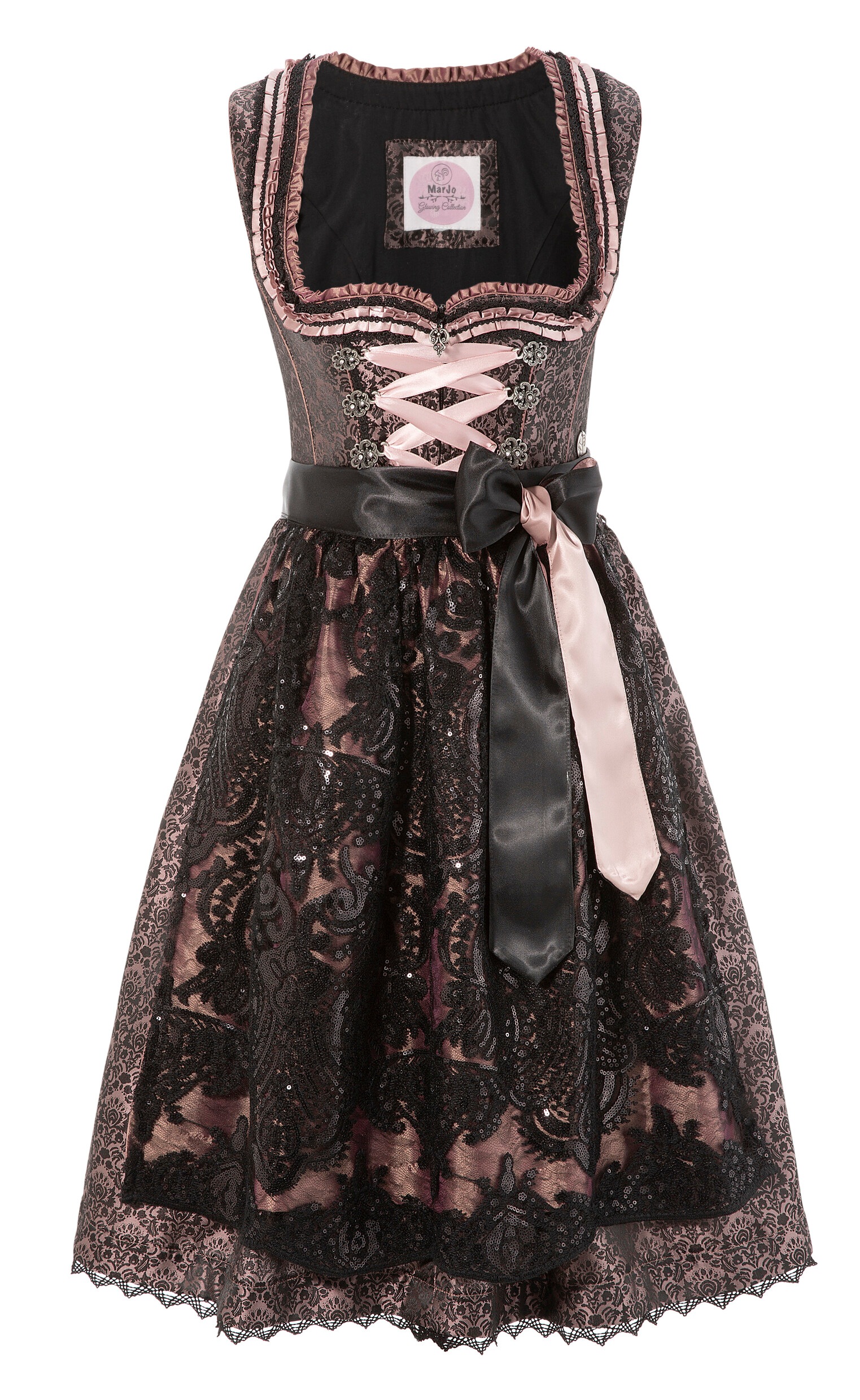 Image of MarJo Dirndl, (2 tlg.), Damen, midi mit bestickter Tüllschürze bei Ackermann Versand Schweiz