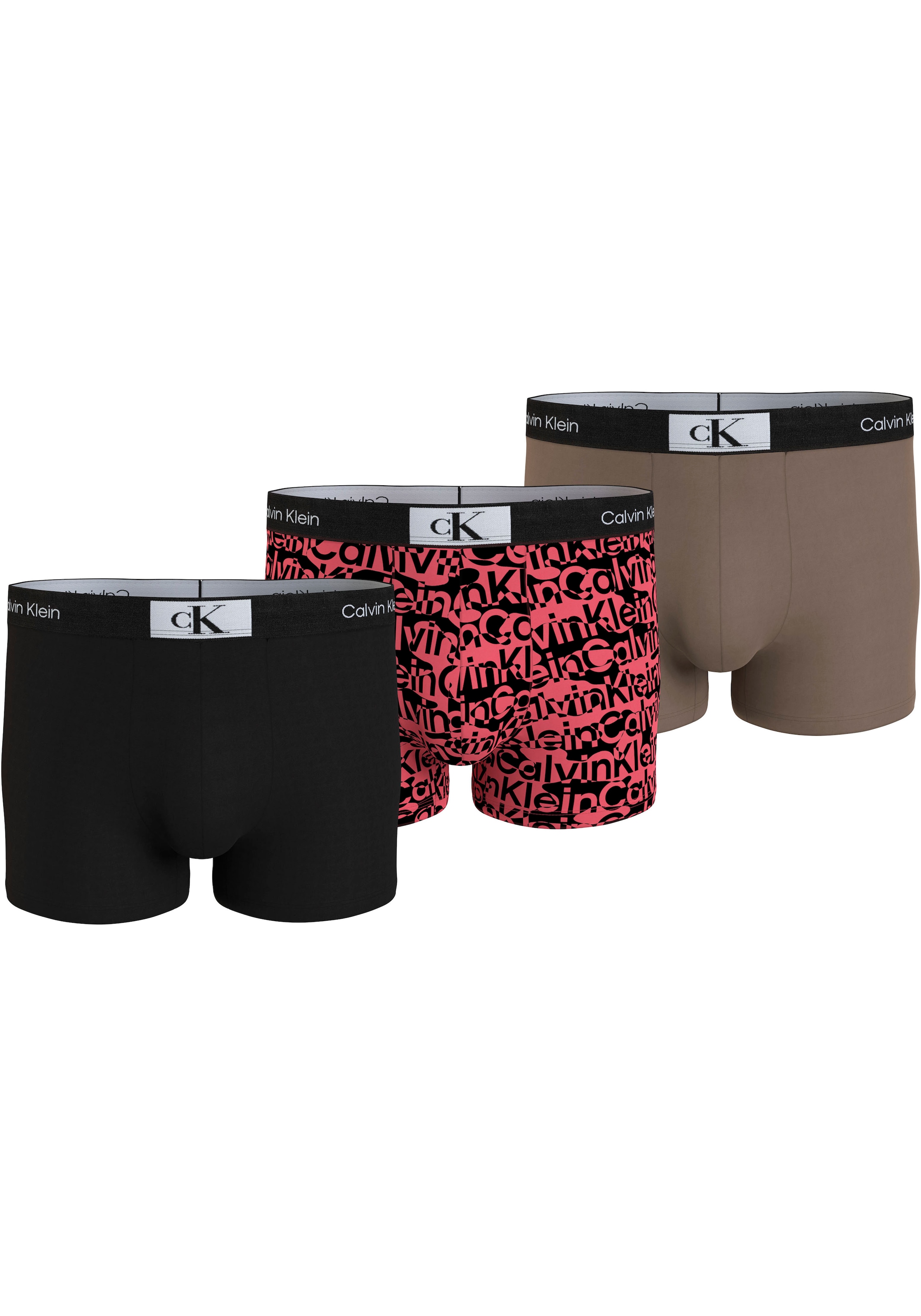 Calvin Klein Underwear Trunk »TRUNK 3PK«, (Packung, 3 St., 3er-Pack), mit Logo-Elastikbund