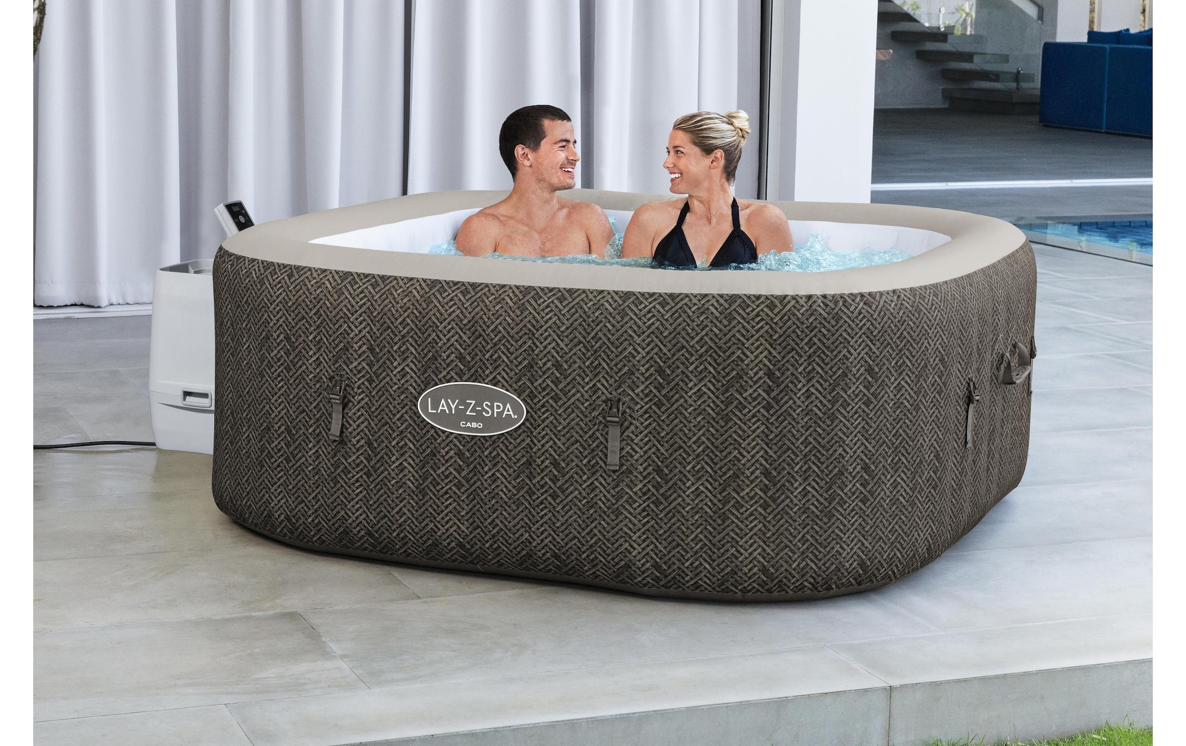 Bestway Jacuzzi »Cabo HydroJet« Energieeffizienter Whirlpool mit App-Steuerung für sechs Personen