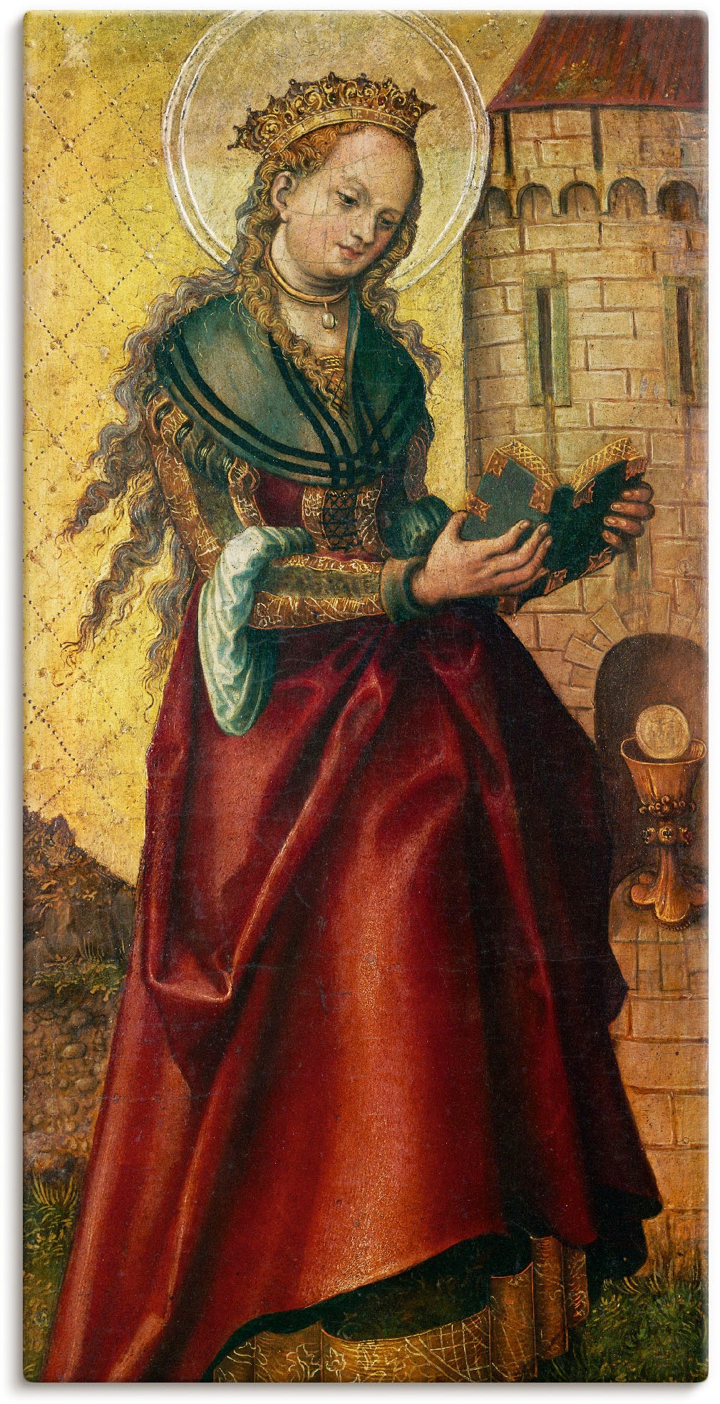 Artland Wandbild »Die heilige Barbara.«, Frau, (1 St.), als Leinwandbild, Poster in verschied. Grössen