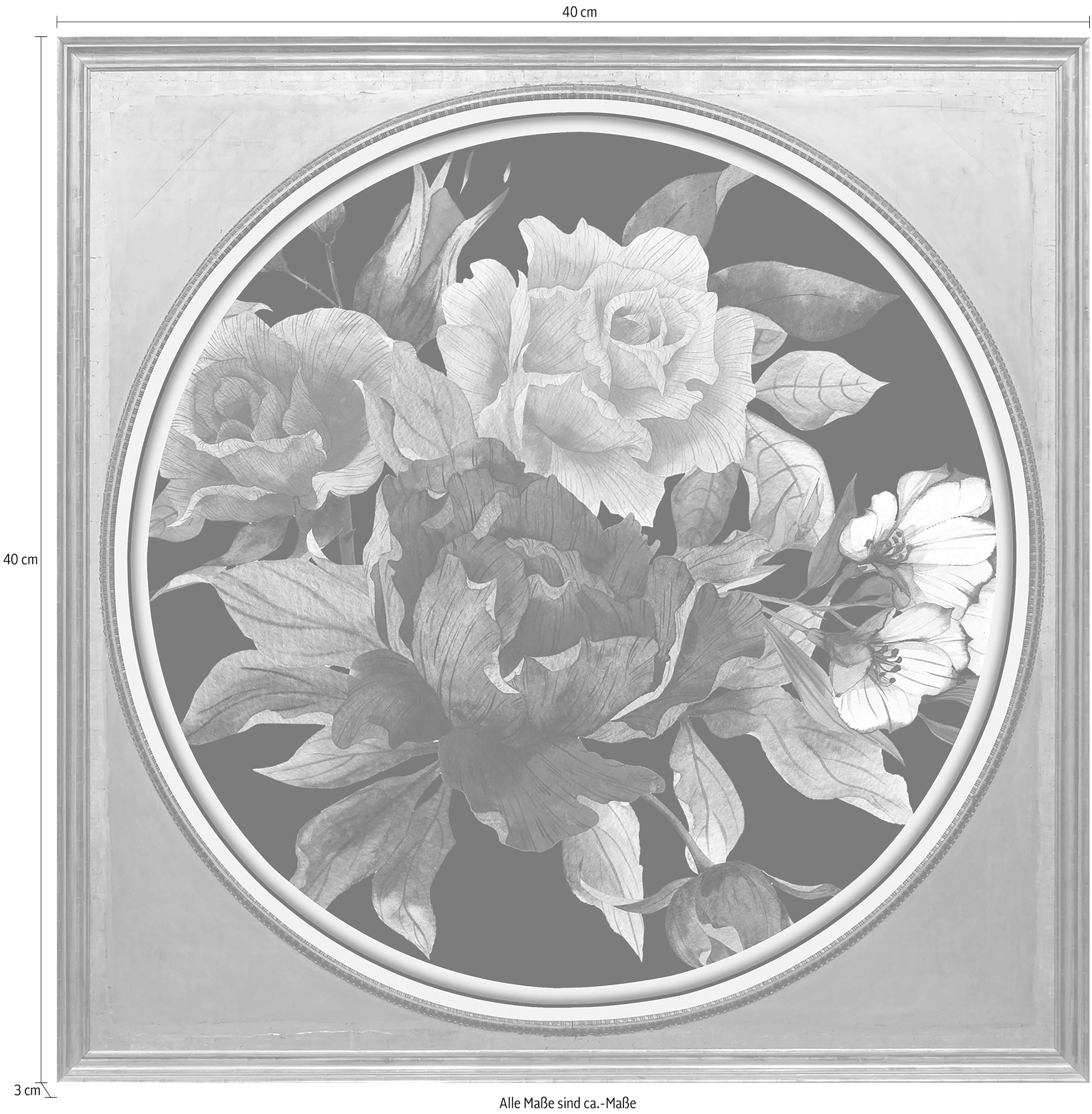 queence Acrylglasbild »Bunter Blumenstrauss II«, Blumen-Blumenbilder-Kunst-Pflanzen-Pflanzenbilder-Gemälde, Fine Art-Print in Galeriequalität