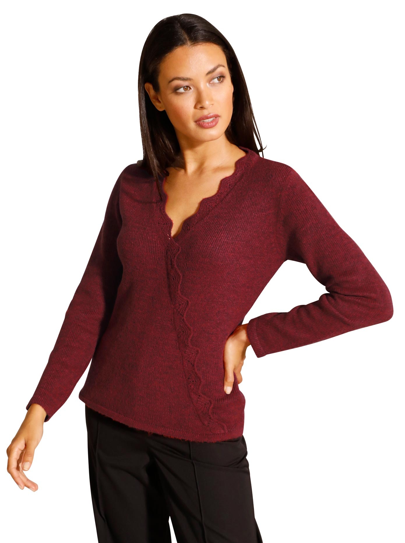 Image of creation L Strickpullover »Woll-Viskose-Pullover« bei Ackermann Versand Schweiz