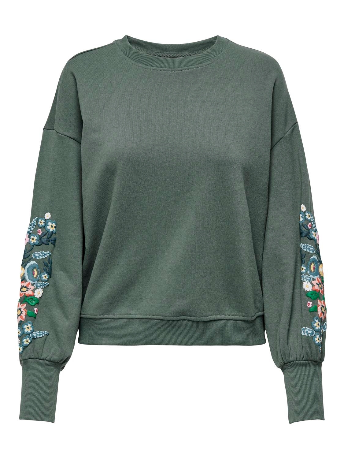 ONLY Sweatshirt »ONLBROOKE L/S O-NECK FLOWER SWT«