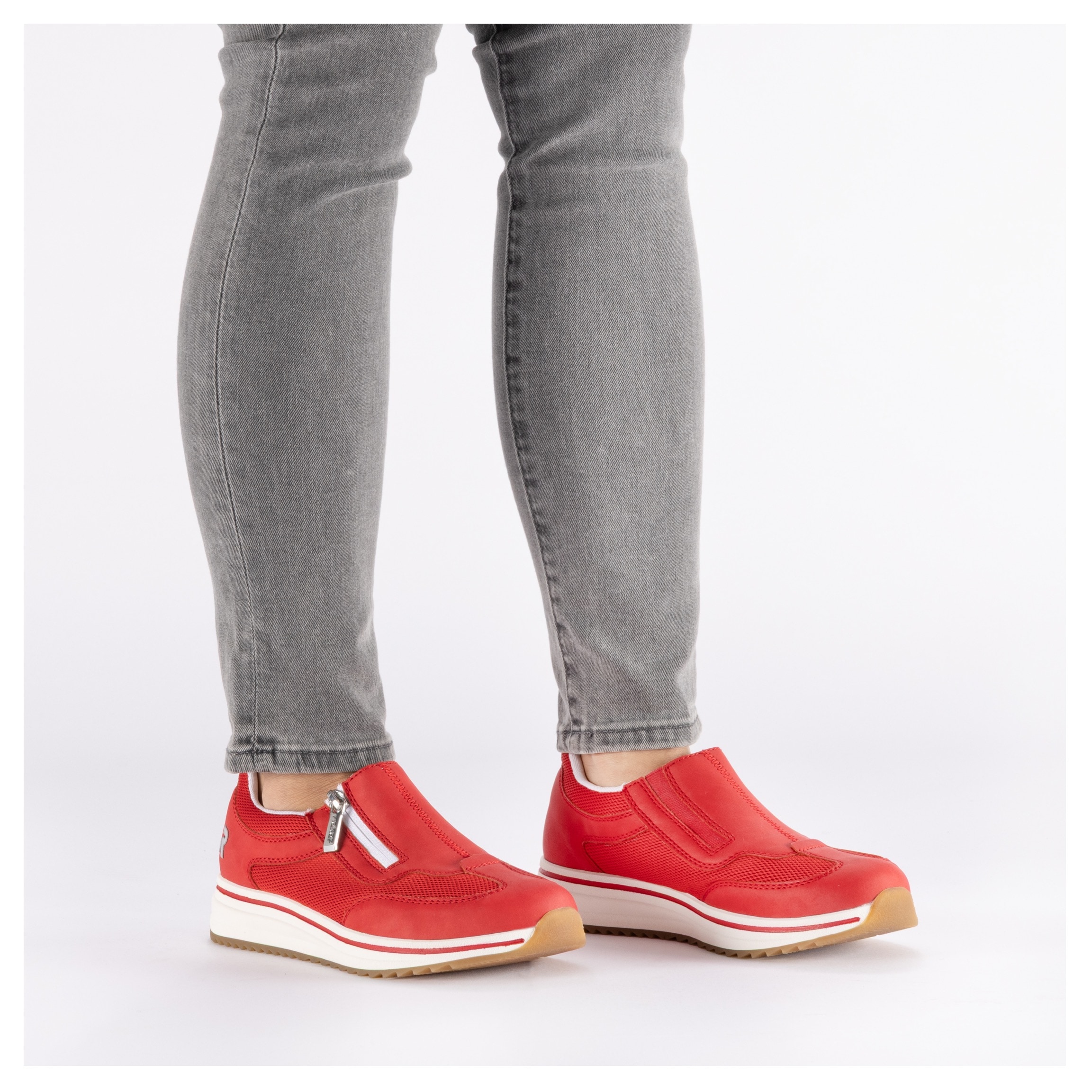 Rieker Slipper  Sneaker à enfiler, chaussure basse, chaussure décontractée avec fermeture éclair