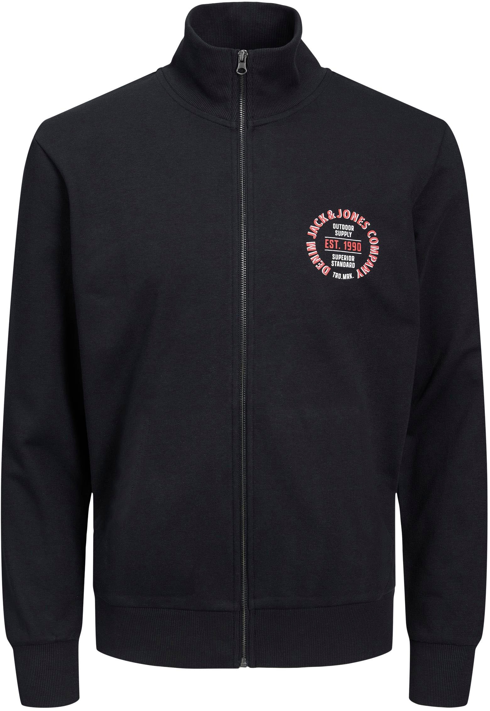 Jack & Jones Sweatjacke »JJ JJANDY SWEAT ZIP HIGH NECK«