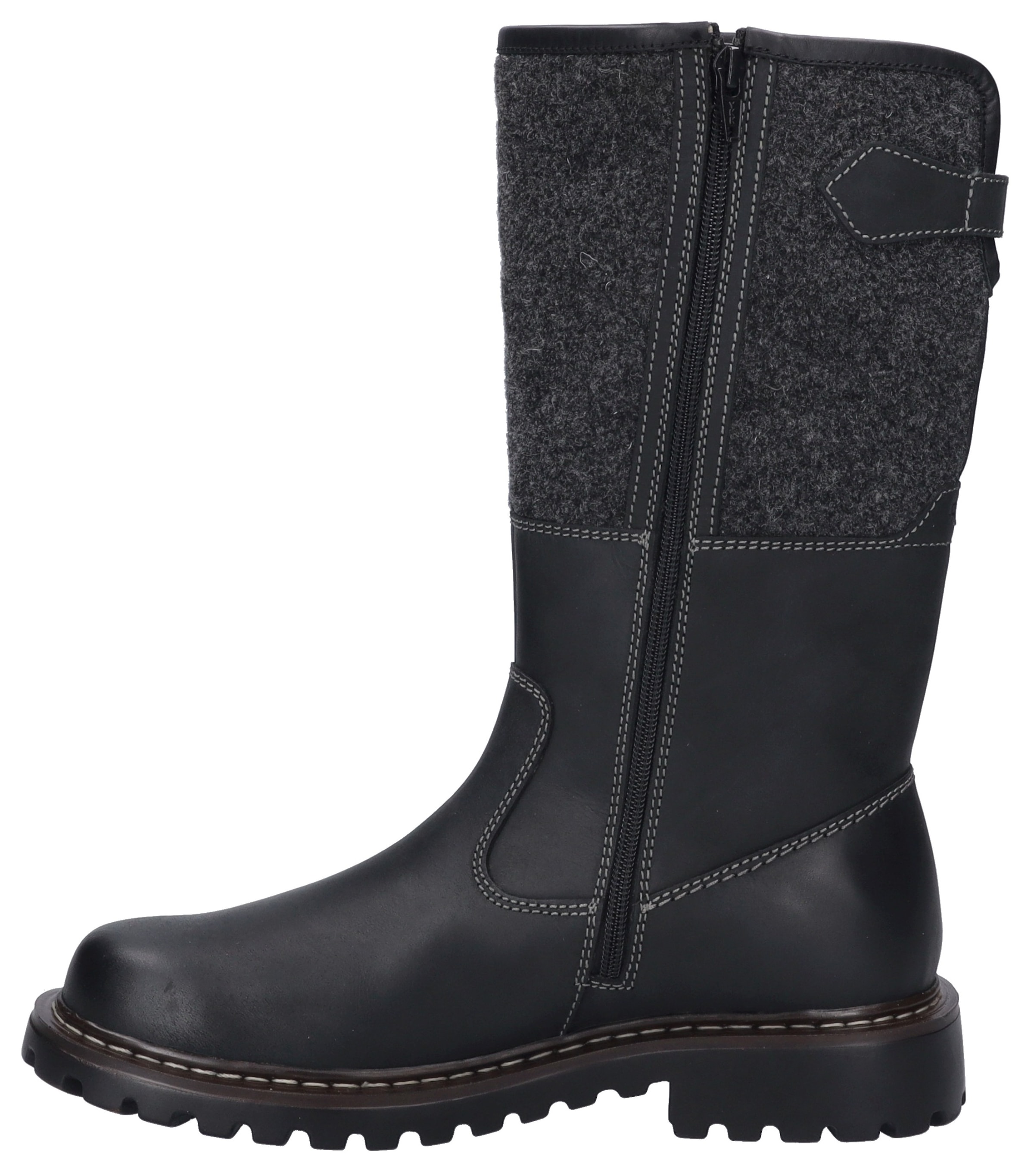 Josef Seibel Winterstiefel »Chance 41«  Biker Boots, Schnürstiefel, Snowboots mit Lammfell gefüttert