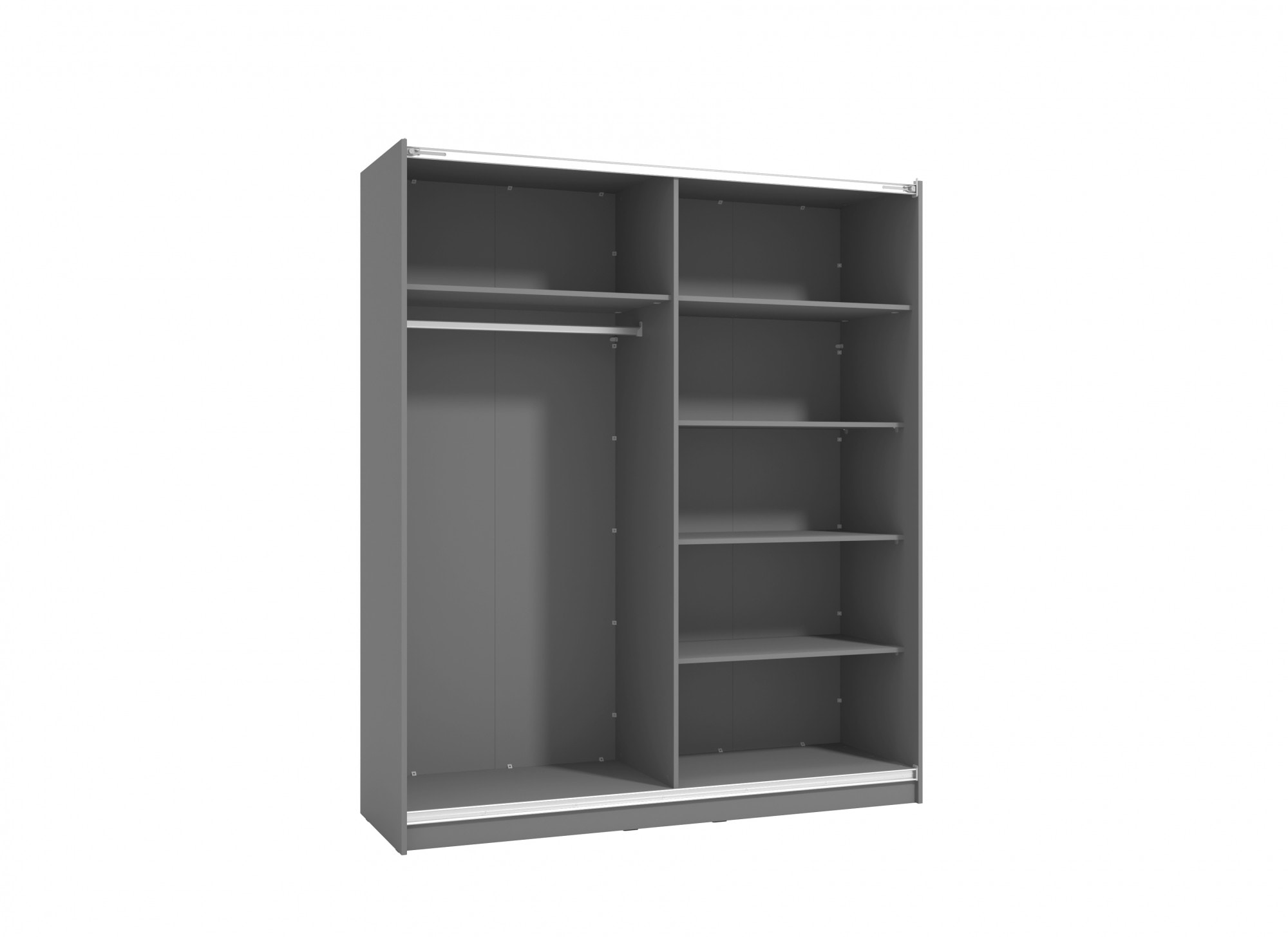 INOSIGN Schwebetürenschrank »Sierra klassischer Kleiderschrank Wäscheschrank 179 oder 217cm breit«, mit kompletter Inneneinteilung, FSC®-zertifizierter Holzwerkstoff