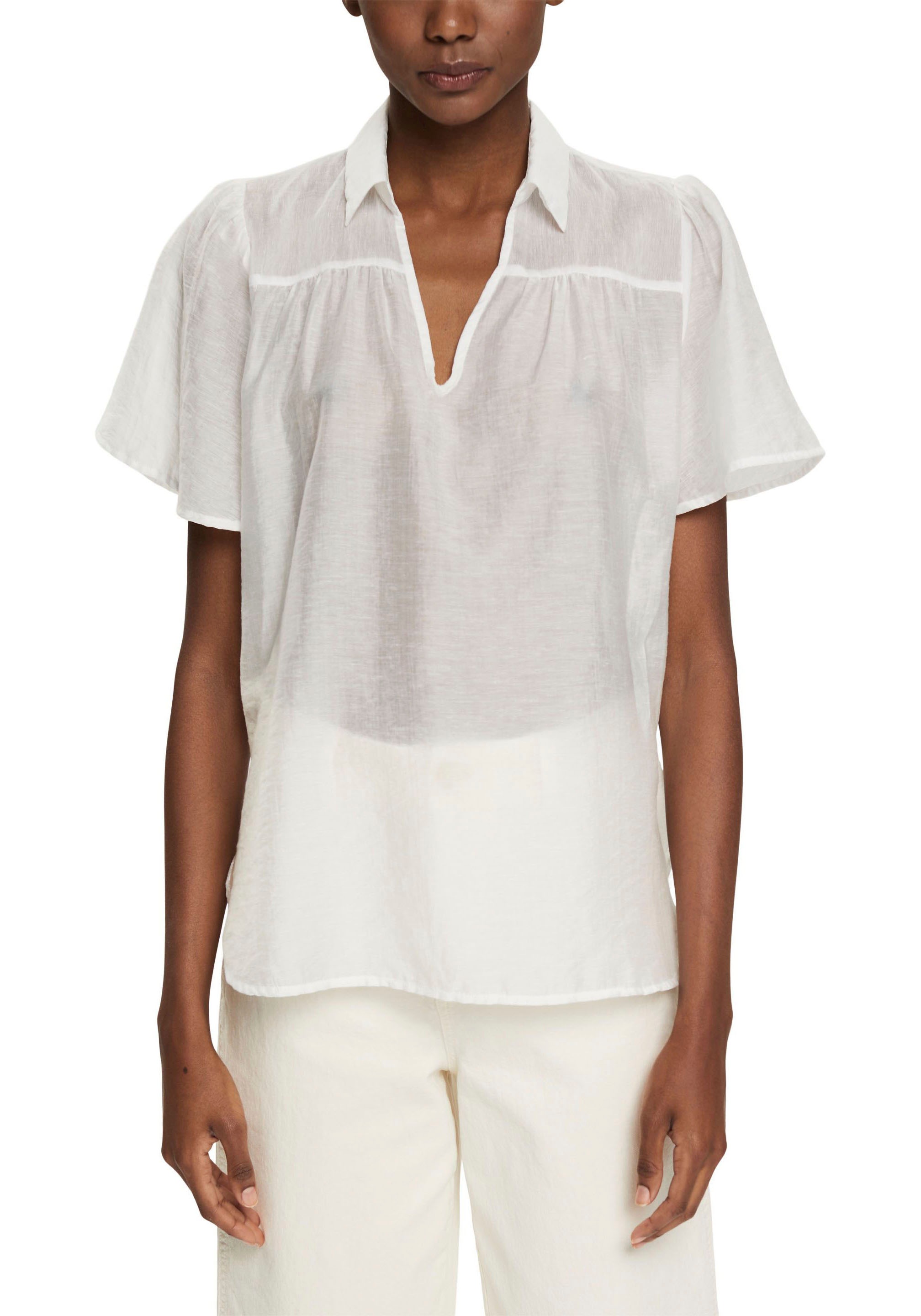 Image of edc by Esprit Druckbluse, in leicht transparenter Optik bei Ackermann Versand Schweiz