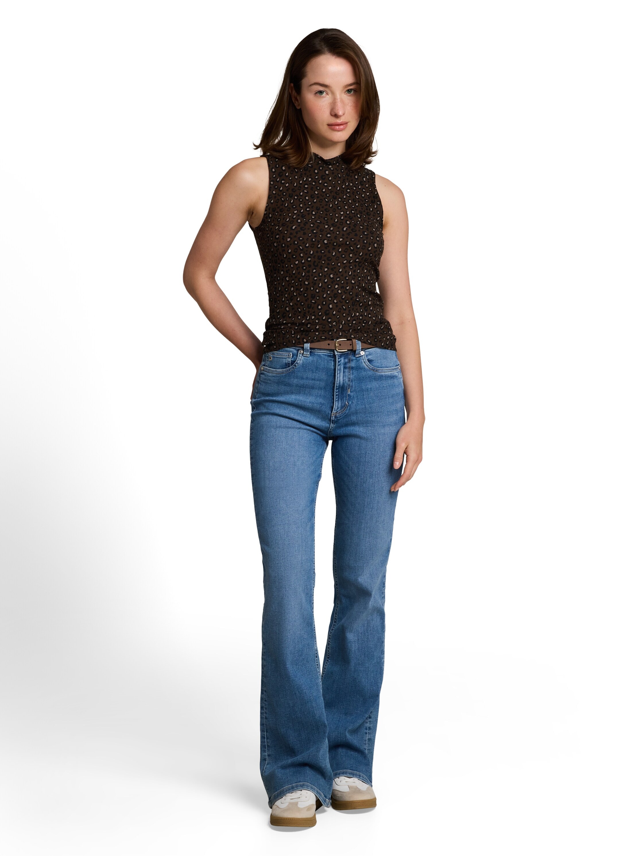 TOM TAILOR Denim T-shirt avec structure côtelée