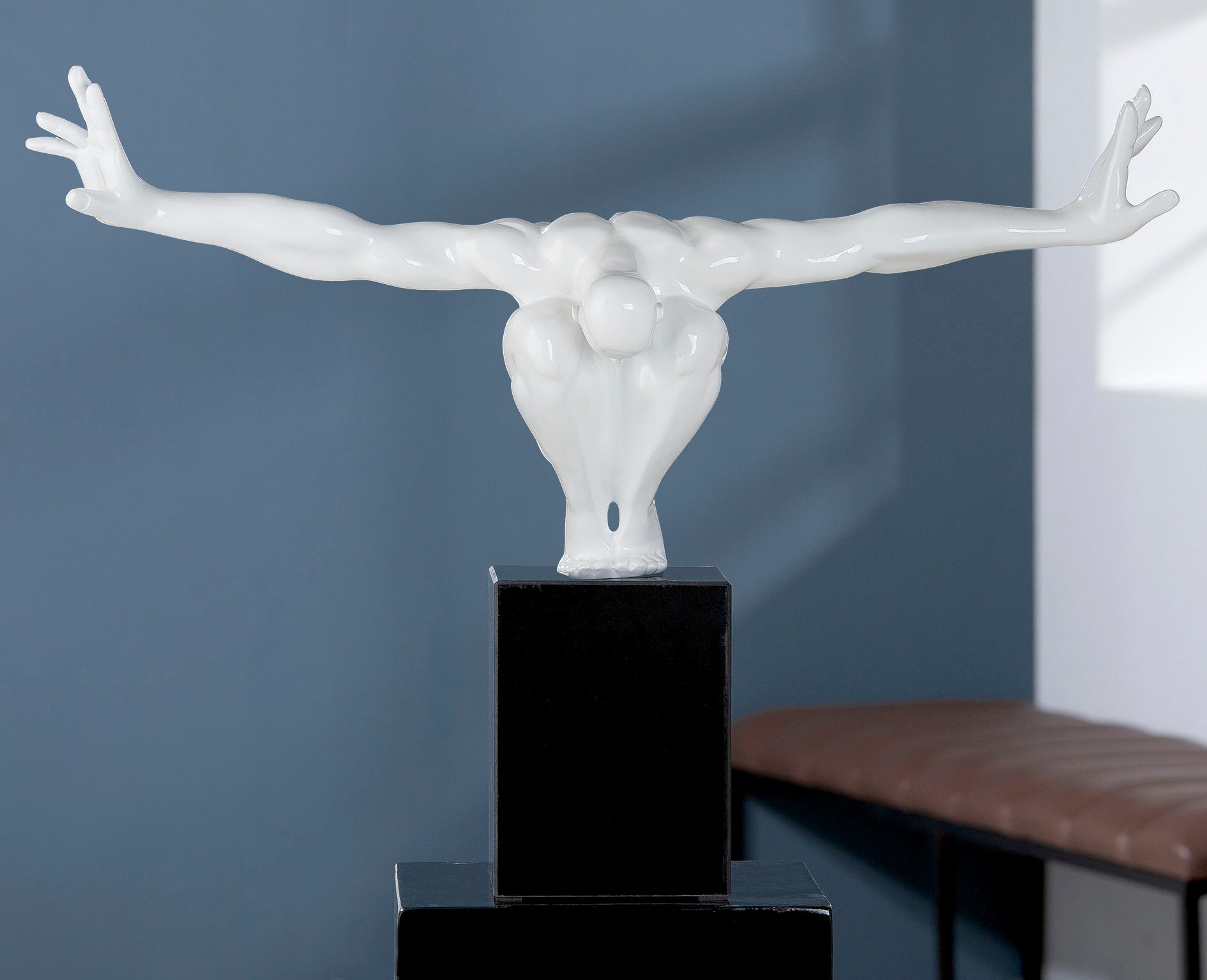 kaufen Gilde Cliffhanger«, by bequem »Skulptur auf Casablanca Marmorsäule Skulptur