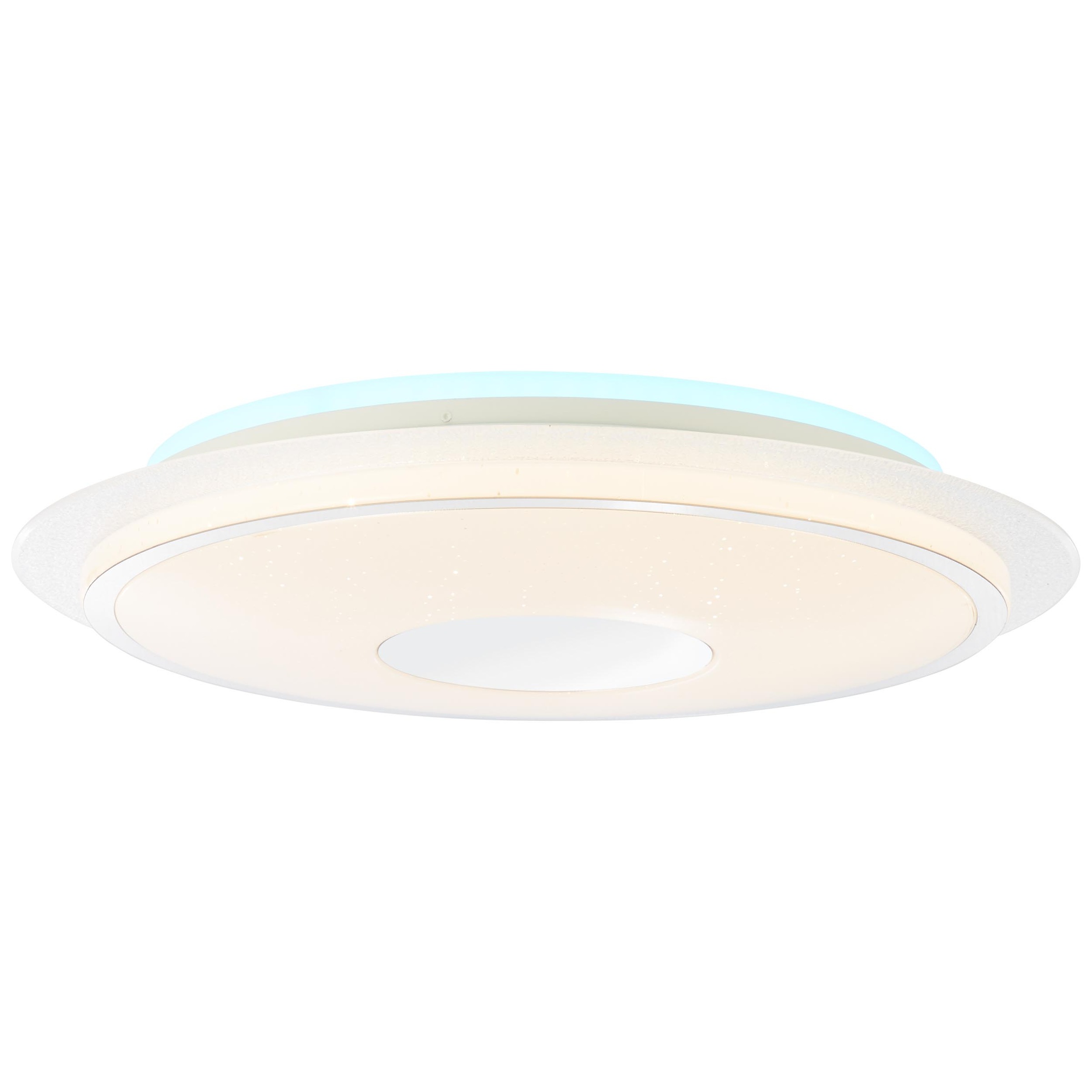 Image of Brilliant Leuchten Deckenleuchte »Viktor«, LED-Modul, 1 St., Farbwechsler, LED 57cm weiss-silber bei Ackermann Versand Schweiz