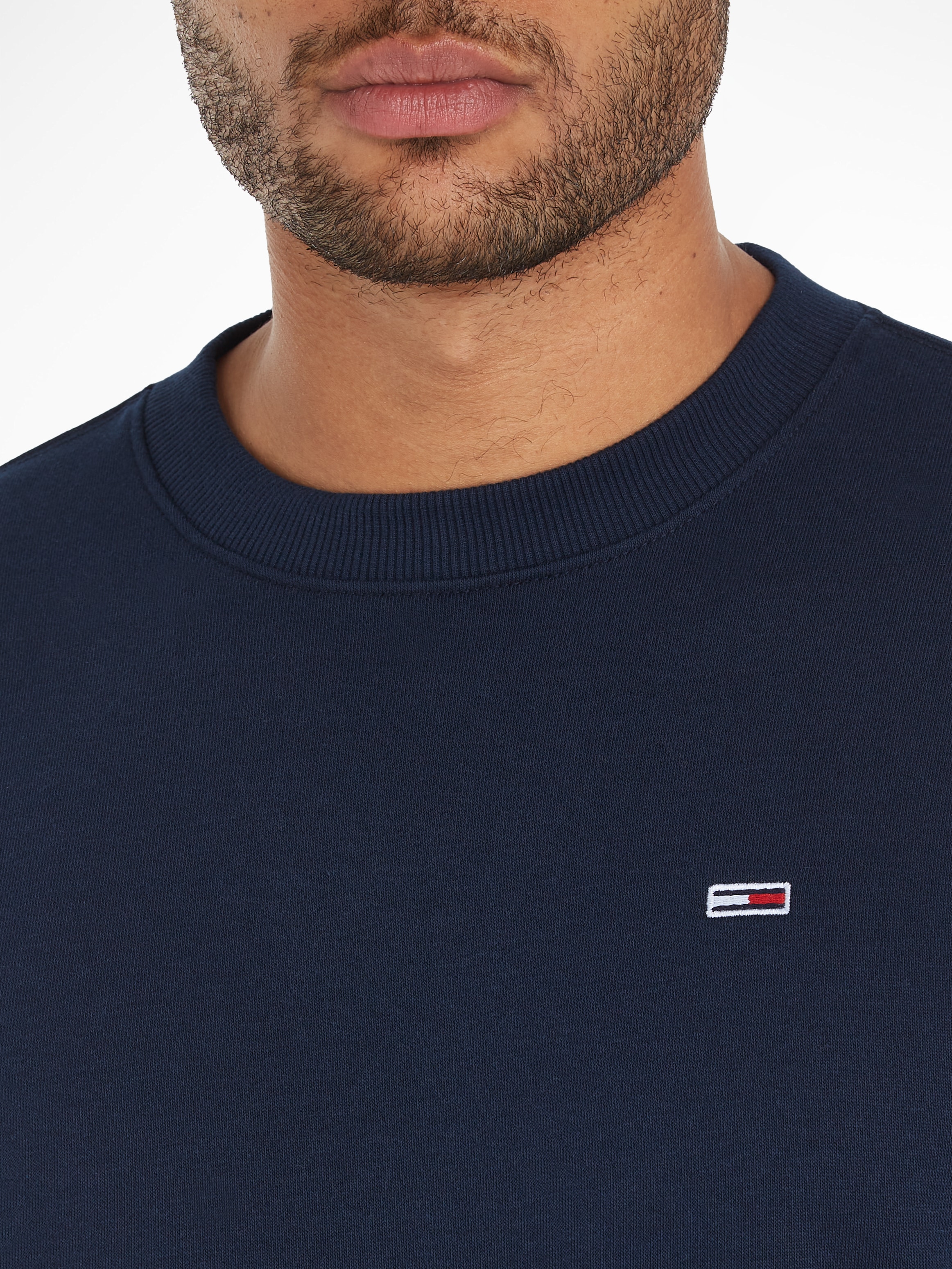 Tommy Jeans Sweatshirt »TJM REG S FLAG CREW«, mit Logostickerei