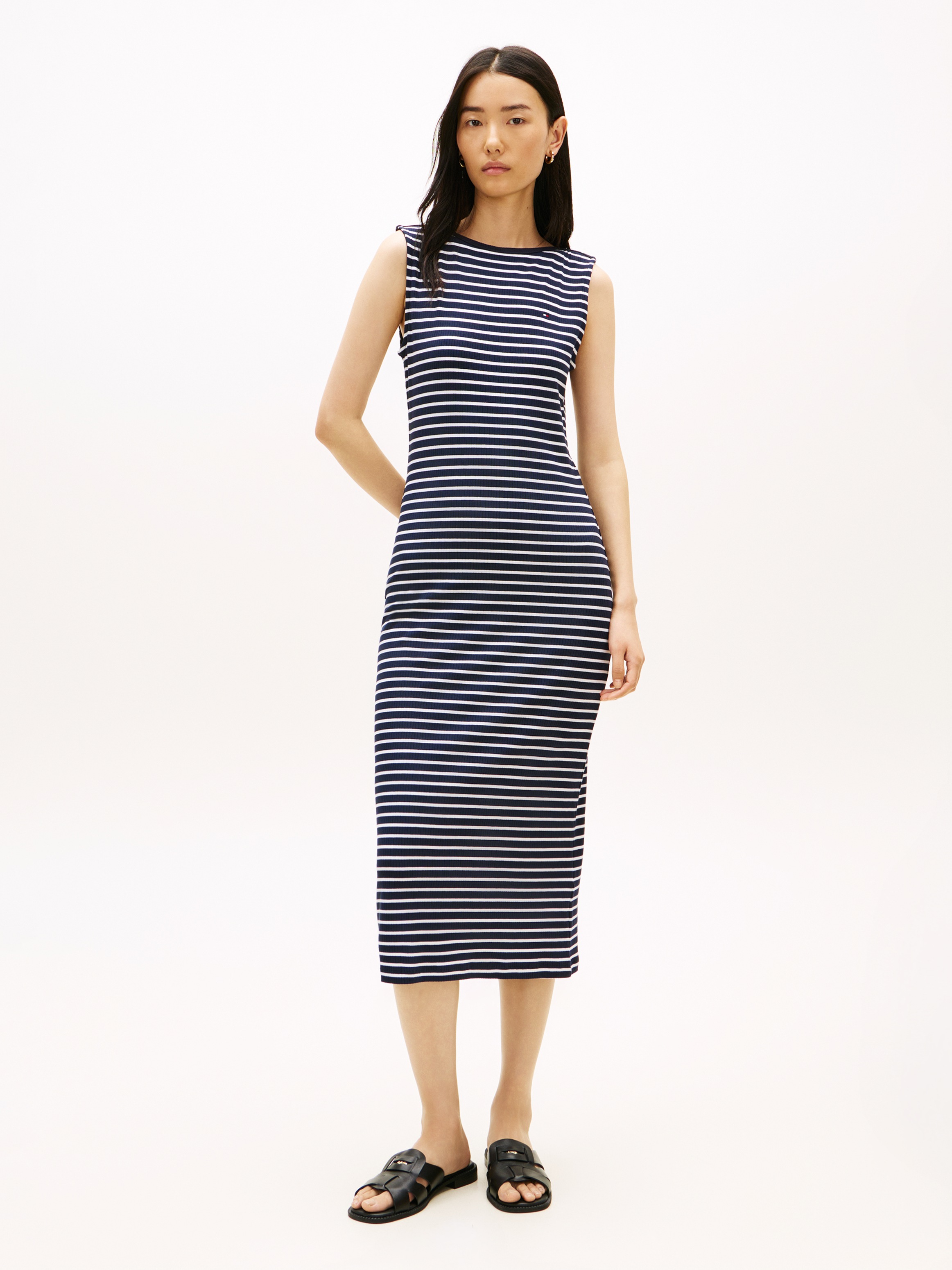 Image of Tommy Hilfiger Jerseykleid "5X2 SLIM SLASH-NK DRS"