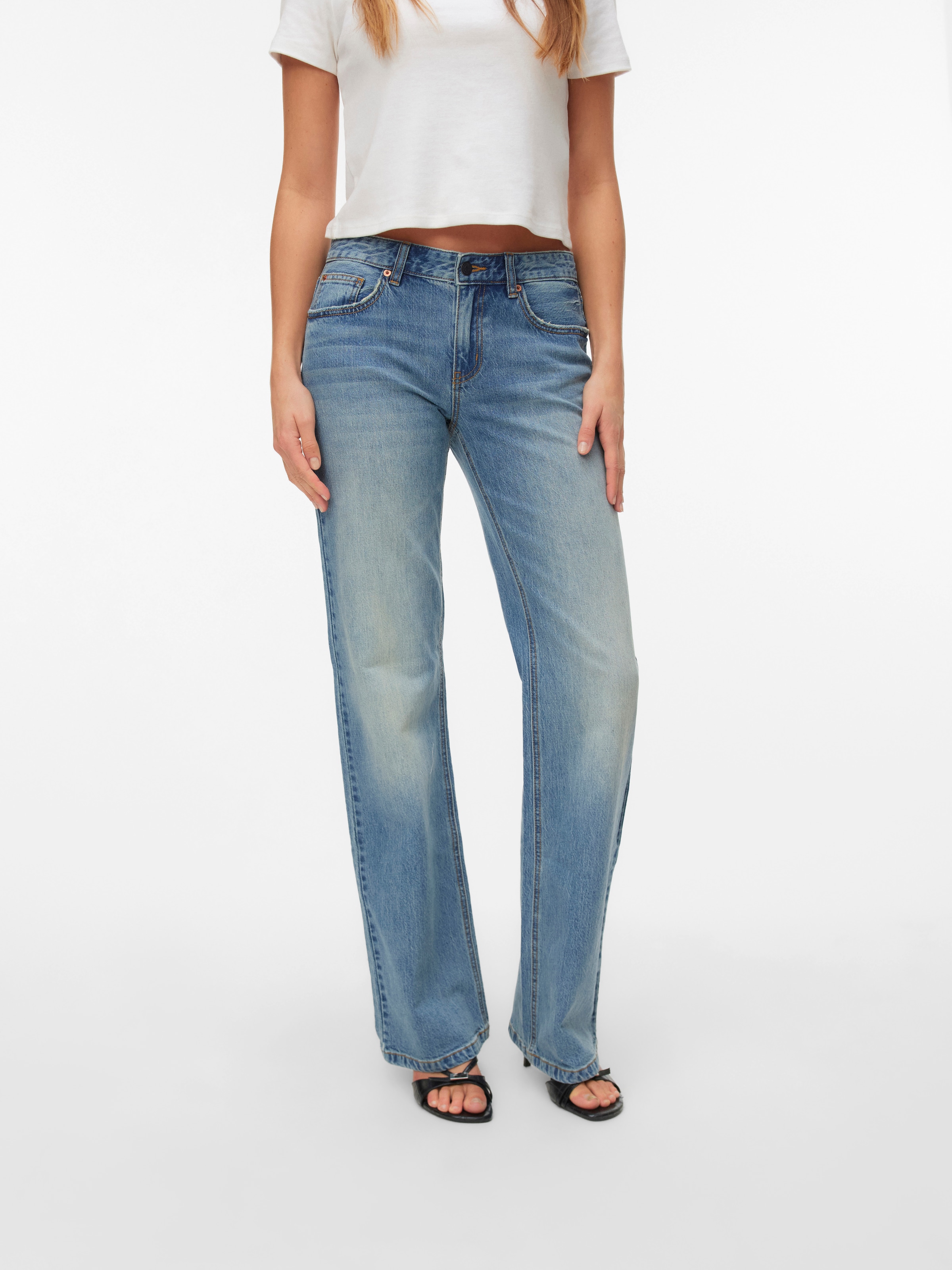 Image of Vero Moda Bootcut-Jeans "VMASTA LR BOOTCUT JEANS LI3176 NOOS" Baumwollmischung, flared fit