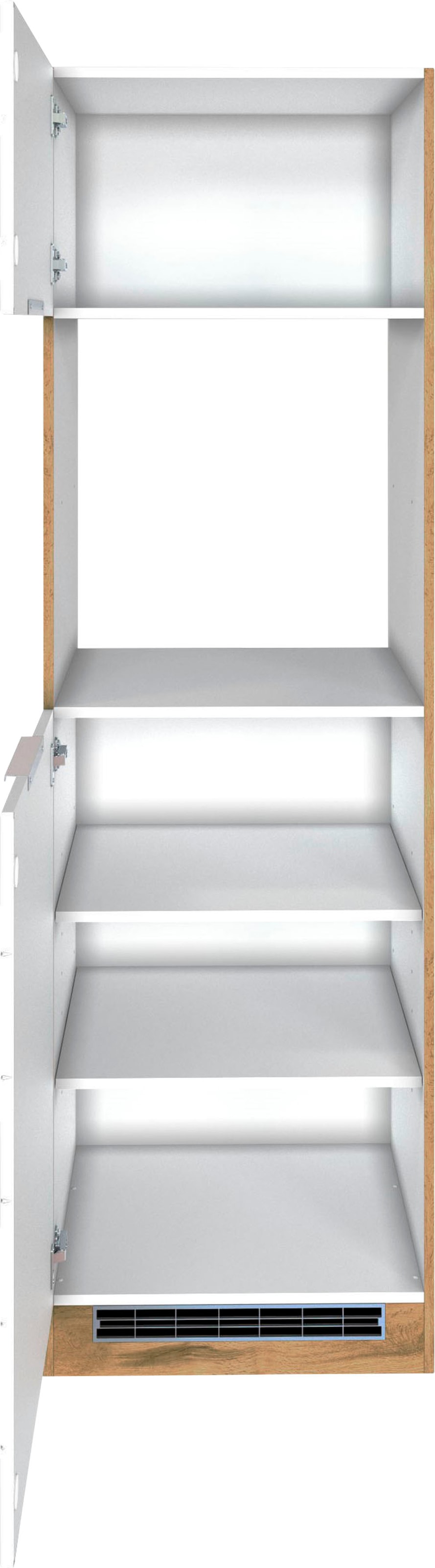 KOCHSTATION Armoire d'encastrement pour four »KS-Luhe« 60 cm de large, façades MDF de haute qualité avec lisse horizontale
