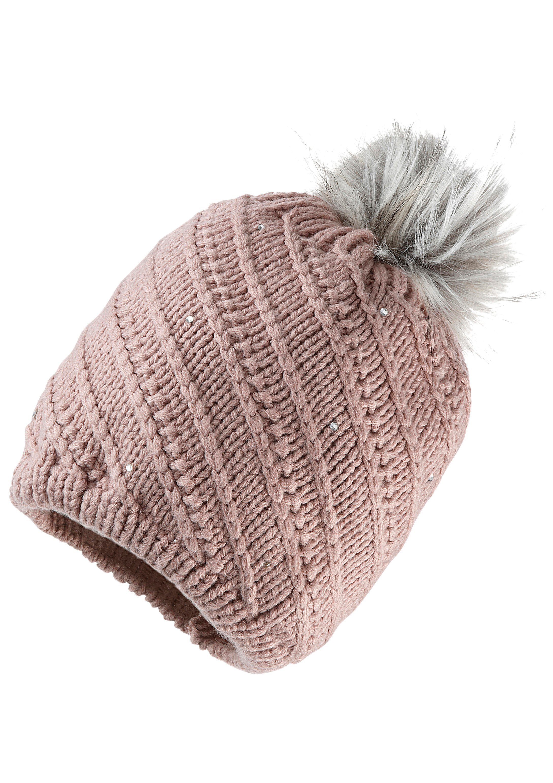 Image of PURSET Strickmütze, mit Strickmuster bei Ackermann Versand Schweiz