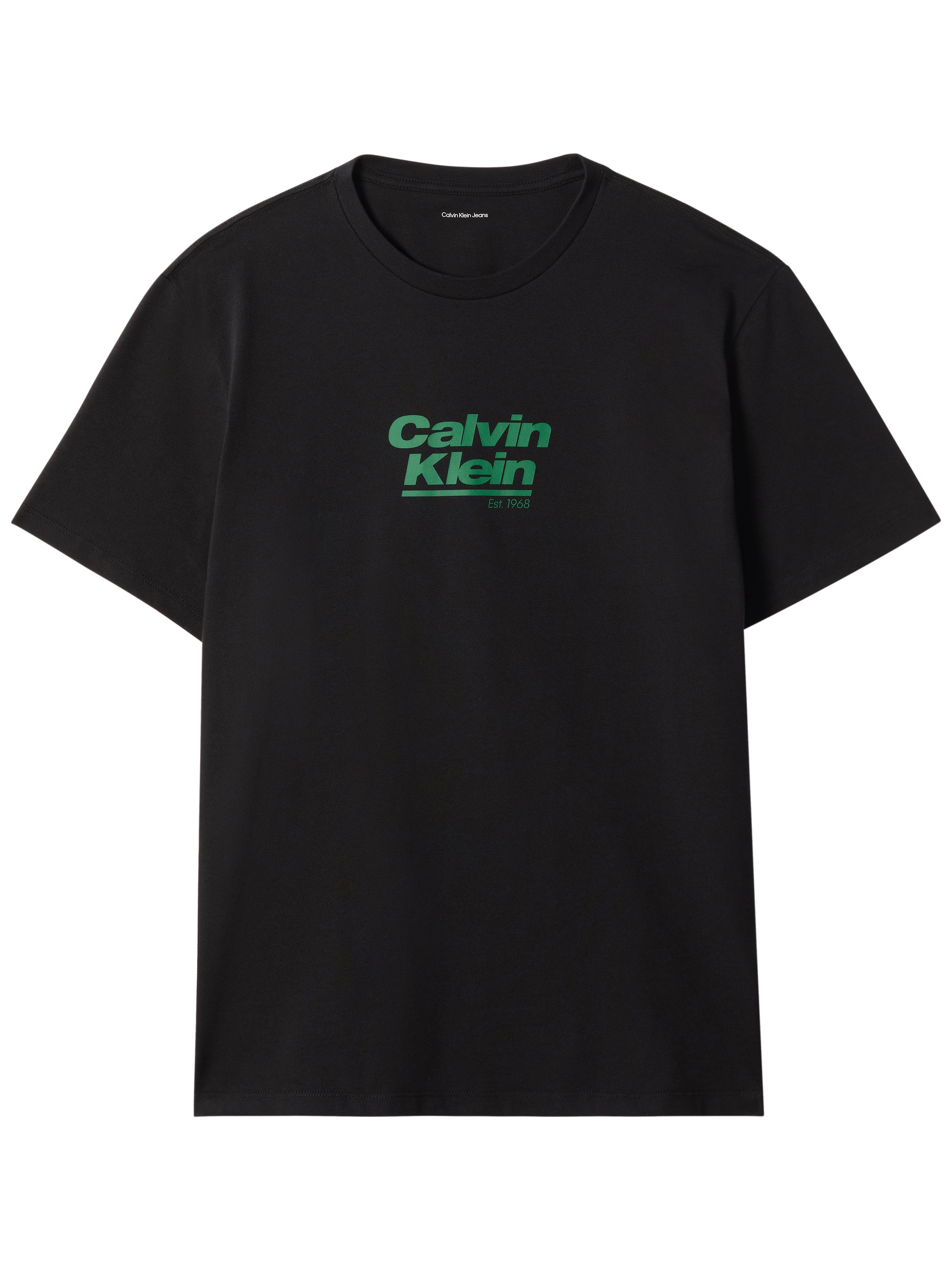 Calvin Klein Jeans T-Shirt Rundhalsausschnitt, Regular Fit, Logoschriftzug