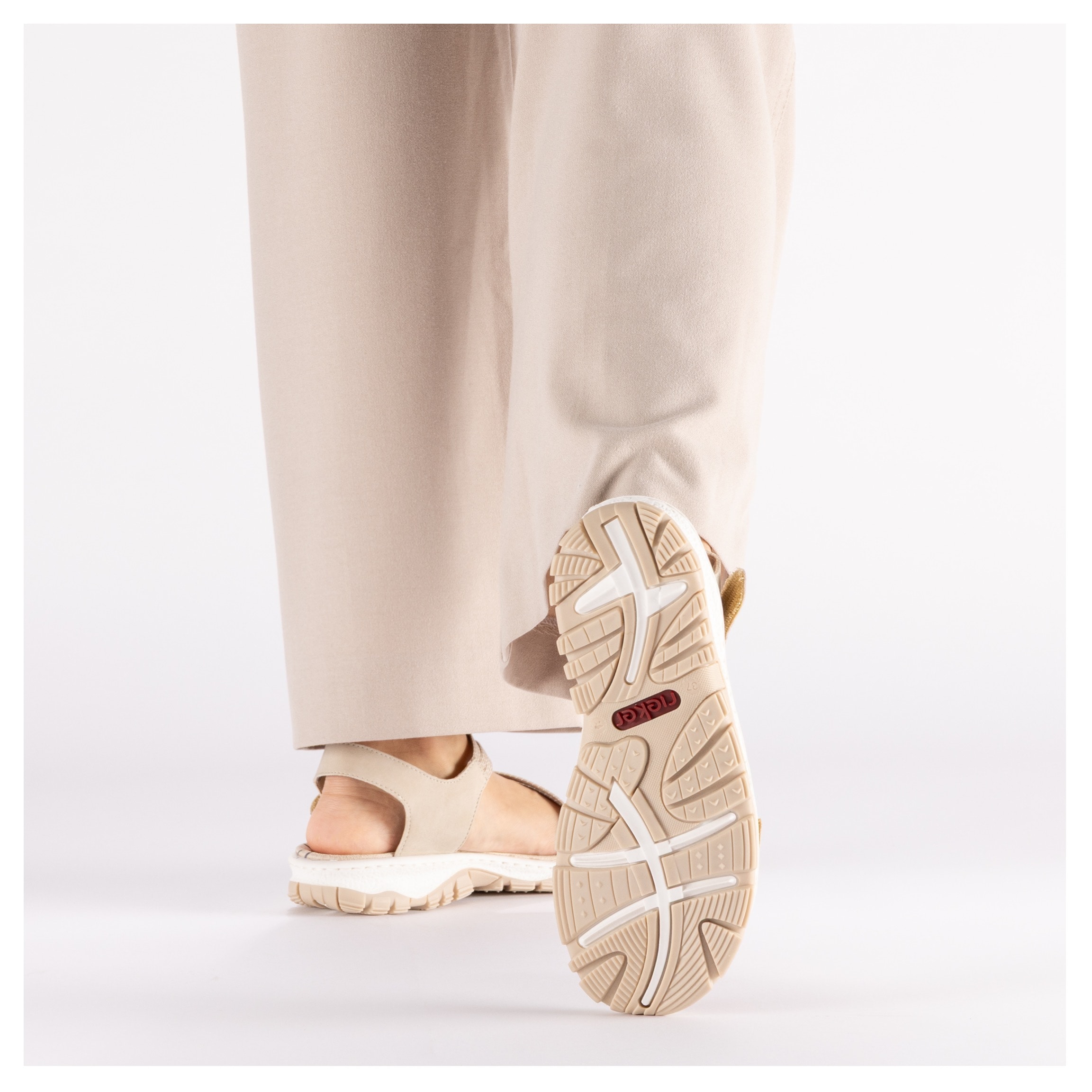 Rieker Sandale à lanières  chaussure d'été, sandalette, chaussure à scratch, style sport