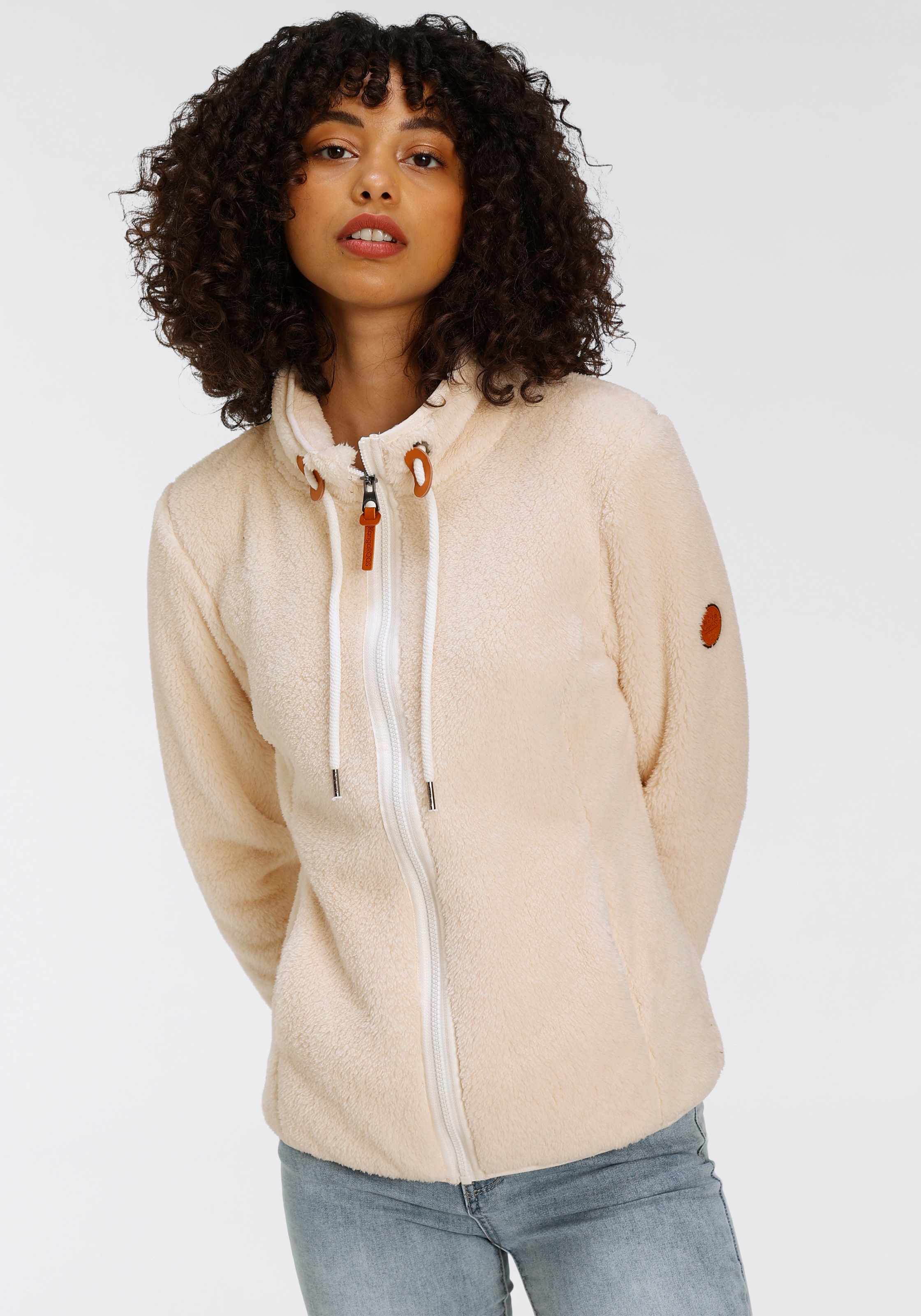 Image of KangaROOS Sweatjacke, aus flauschigem Teddy-Fleece - NEUE KOLLEKTION bei Ackermann Versand Schweiz