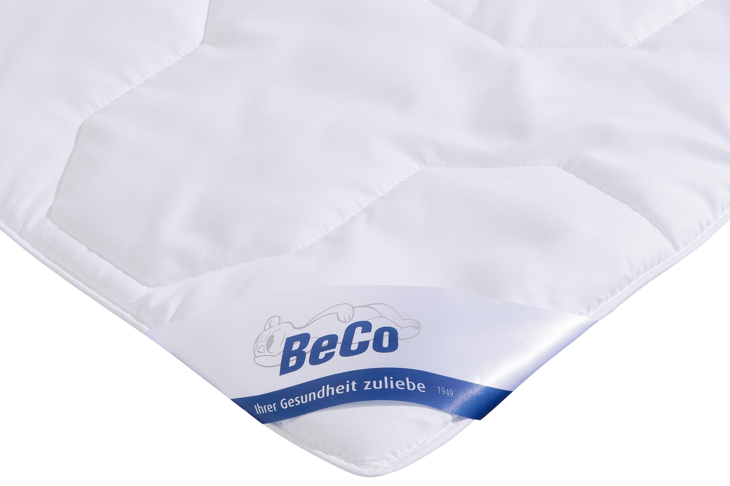 Beco Kunstfaserbettdecke »Gregor, Bettdecken 155x220 Bettdecke kaufen Sommer cm, St.), Füllung Polyester, warm, günstig gleichen Preis Winter, zum (1 cm, Bezug Ganzjahresdecke«, und alle Polyester, XXL-Grössen 135x200 für