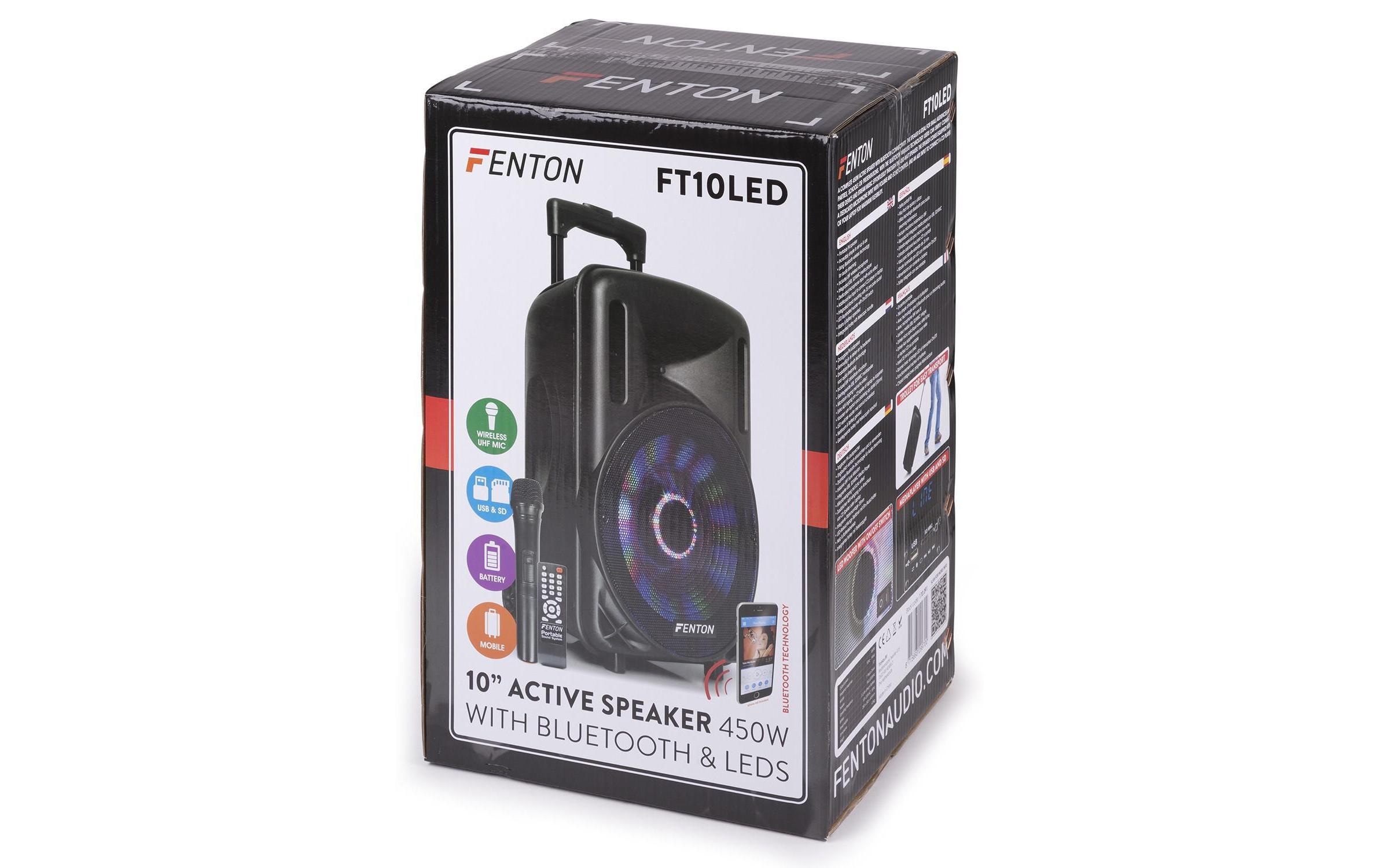 Lautsprecher »Fenton FT10LED Aktiv Trolley-Speaker«