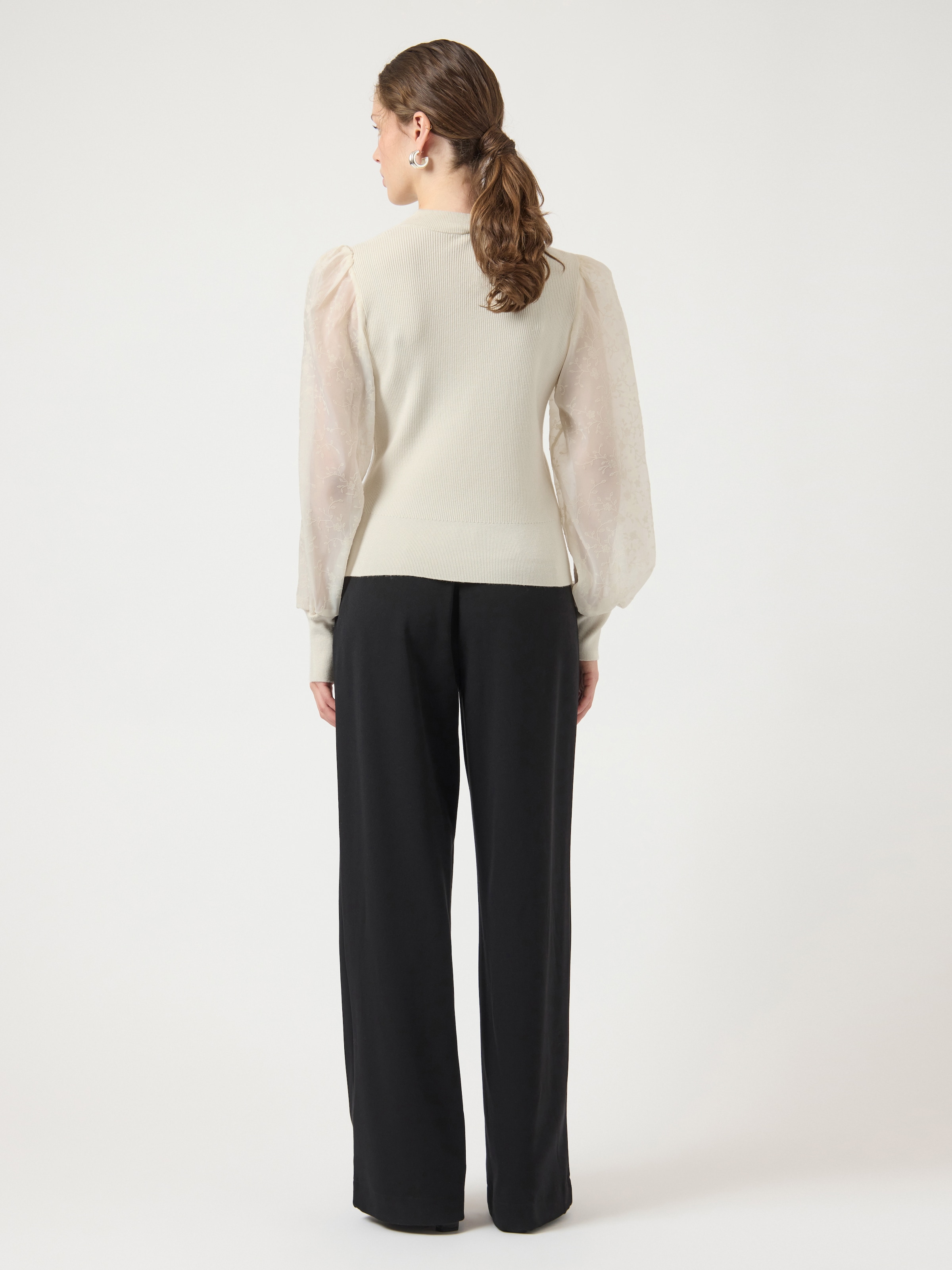 Y.A.S Pull à col rond »YASDOTME LS KNIT PULLOVER S. NOOS«