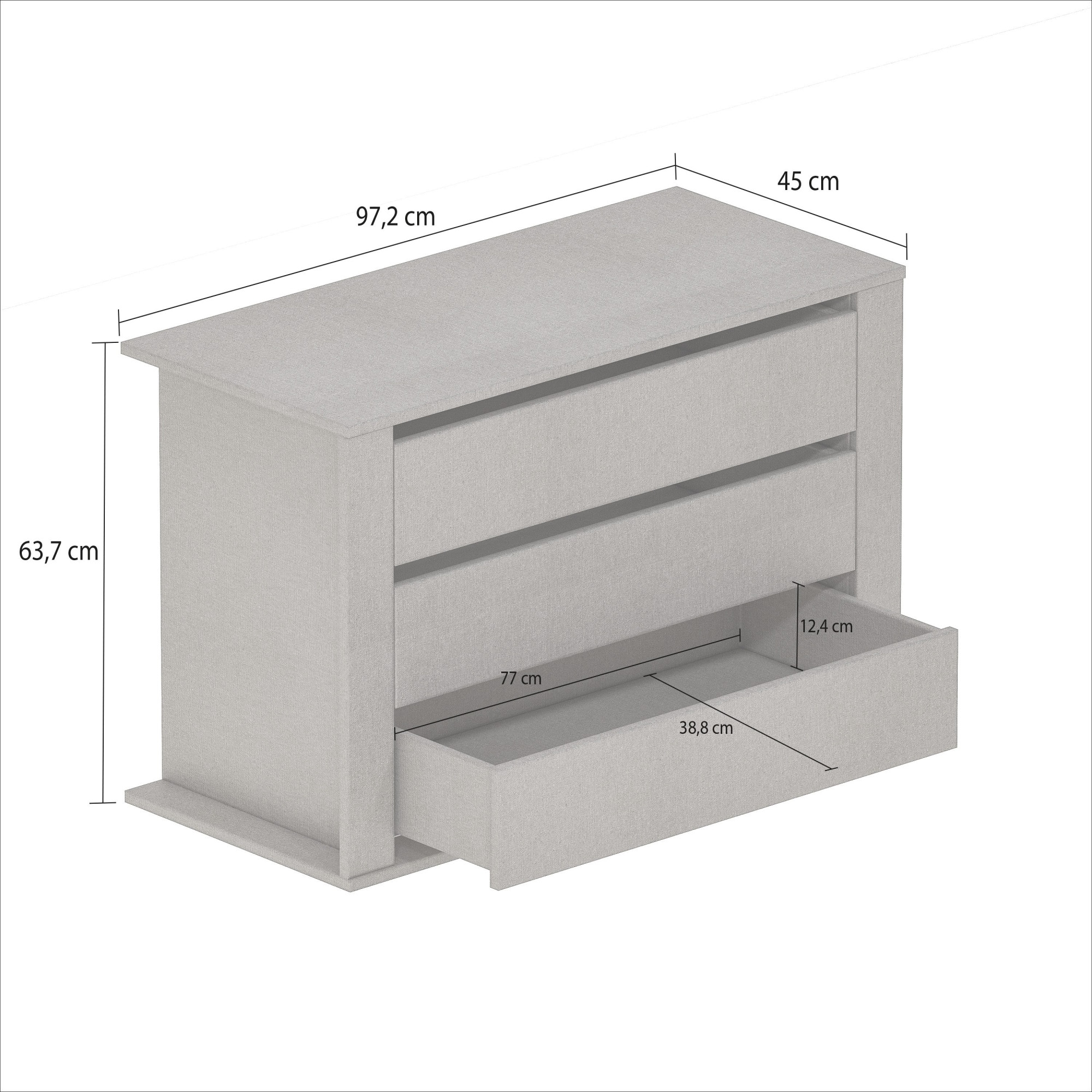 INOSIGN Schubkasteneinsatz »Schubladen- Zubehör für Kleiderschränke Ametista-Rubino« 1 Stk. tlg. inklusiv 3 Schubkästen