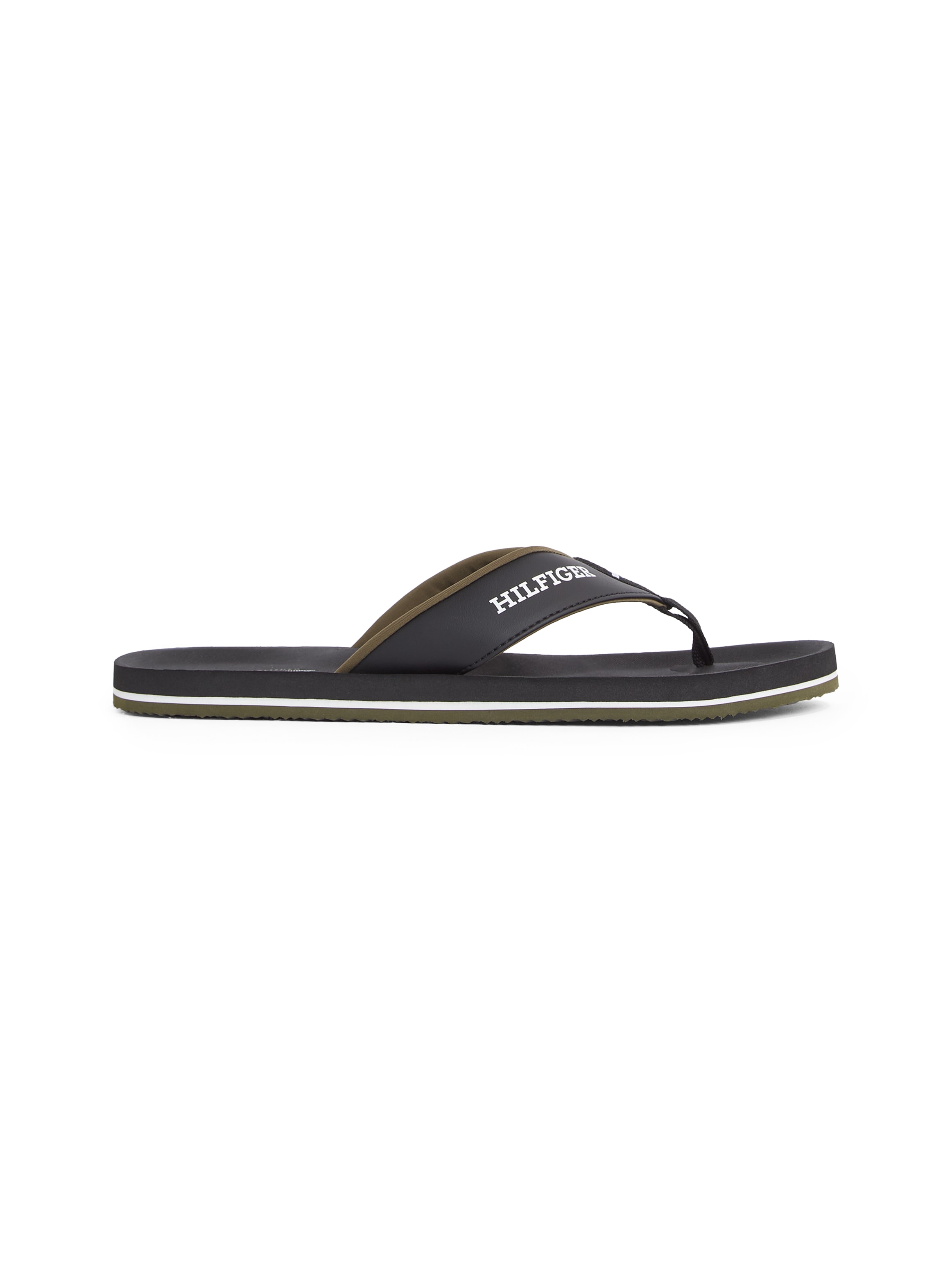 Tommy Hilfiger Zehentrenner »PADDED COMFORT HILFIGER B SANDAL«, Sommerschuh, Schlappen, Badeschuh mit Logoschriftzug
