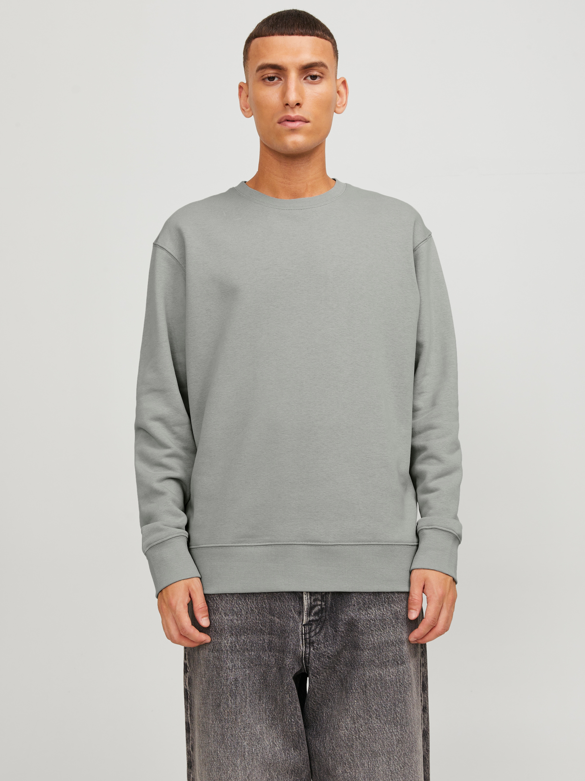 Image of Jack & Jones "JJESTAR BASIC SWEAT CREW NECK NOOS", Baumwollmischung, locker geschnitten