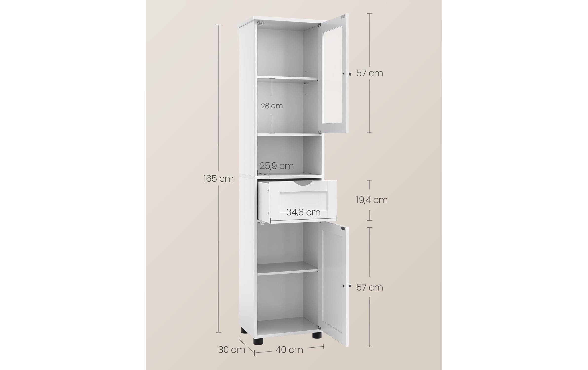 VASAGLE Mehrzweckschrank »Badezimmerschrank«