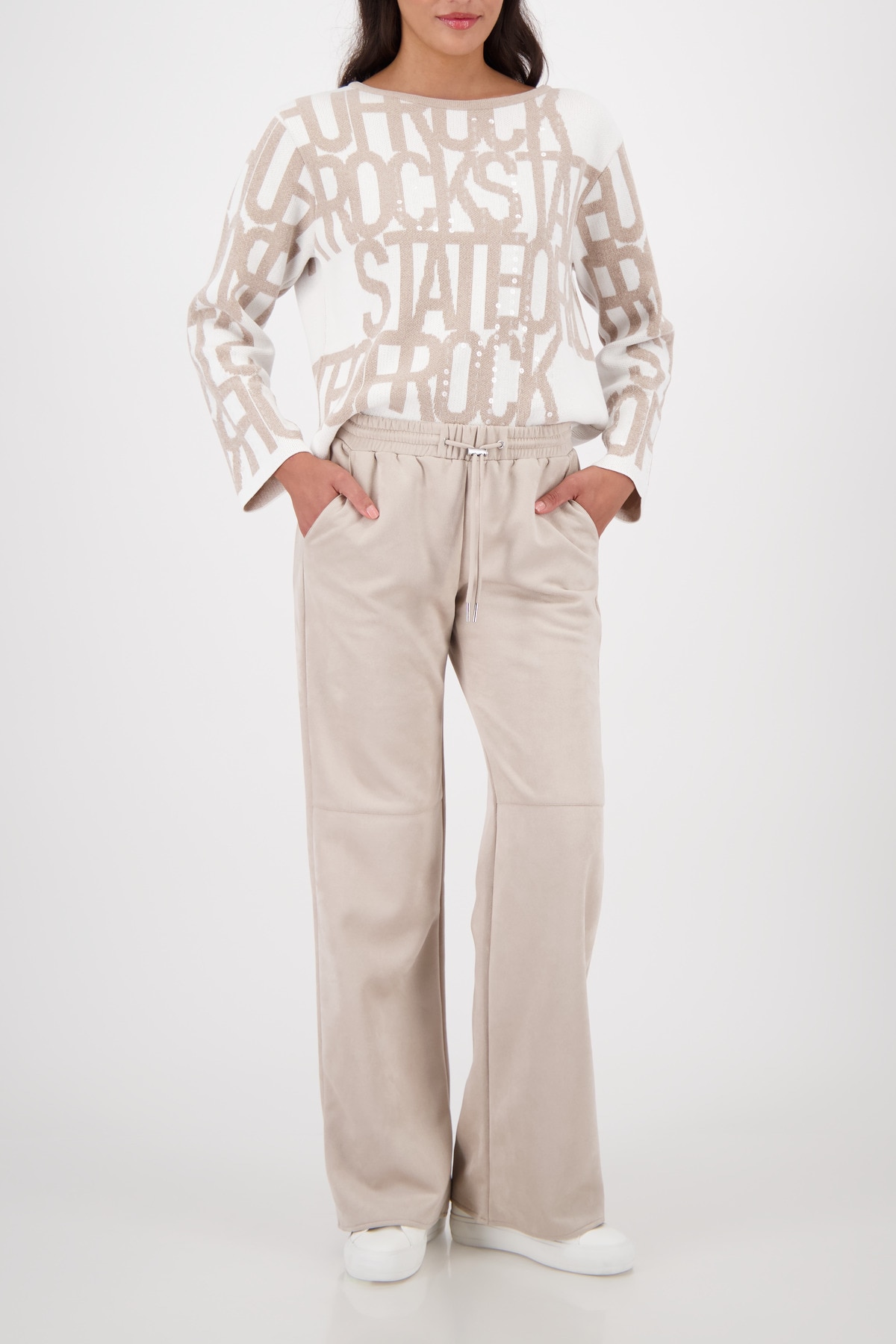 Monari Pantalon de jogging »Hose Velours 83cm«  Regular fit, Straight leg